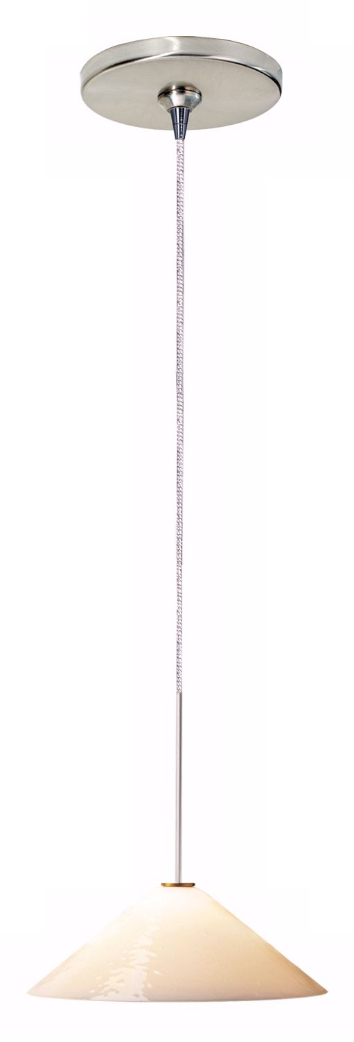 Larkspur Slumped Surf White Glass Tech Lighting Mini Pendant