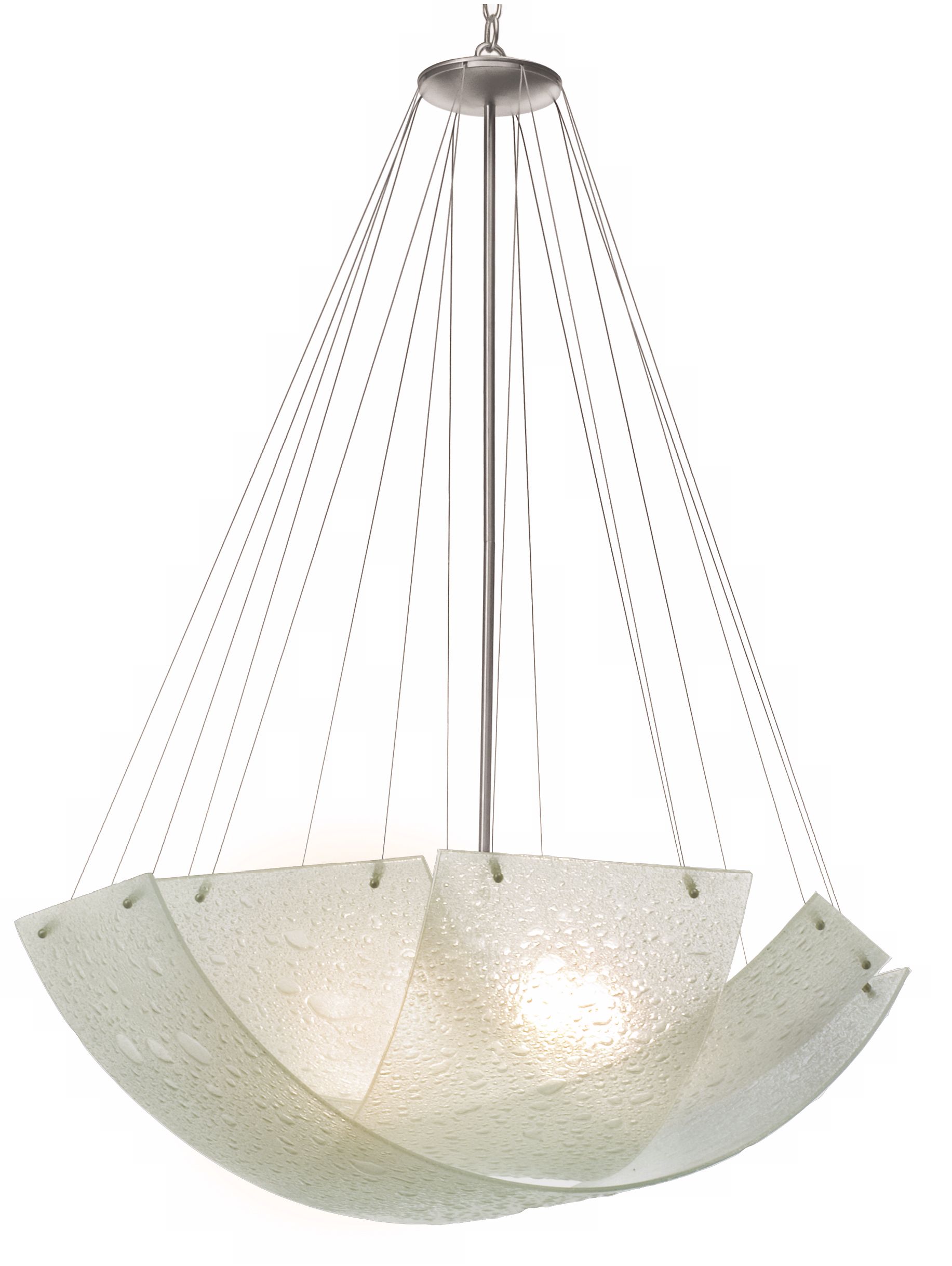 Opacus 5-Light Bubble Glass Chandelier