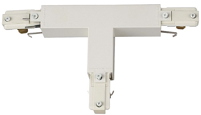 Lightolier White Finish T-Shaped Connector