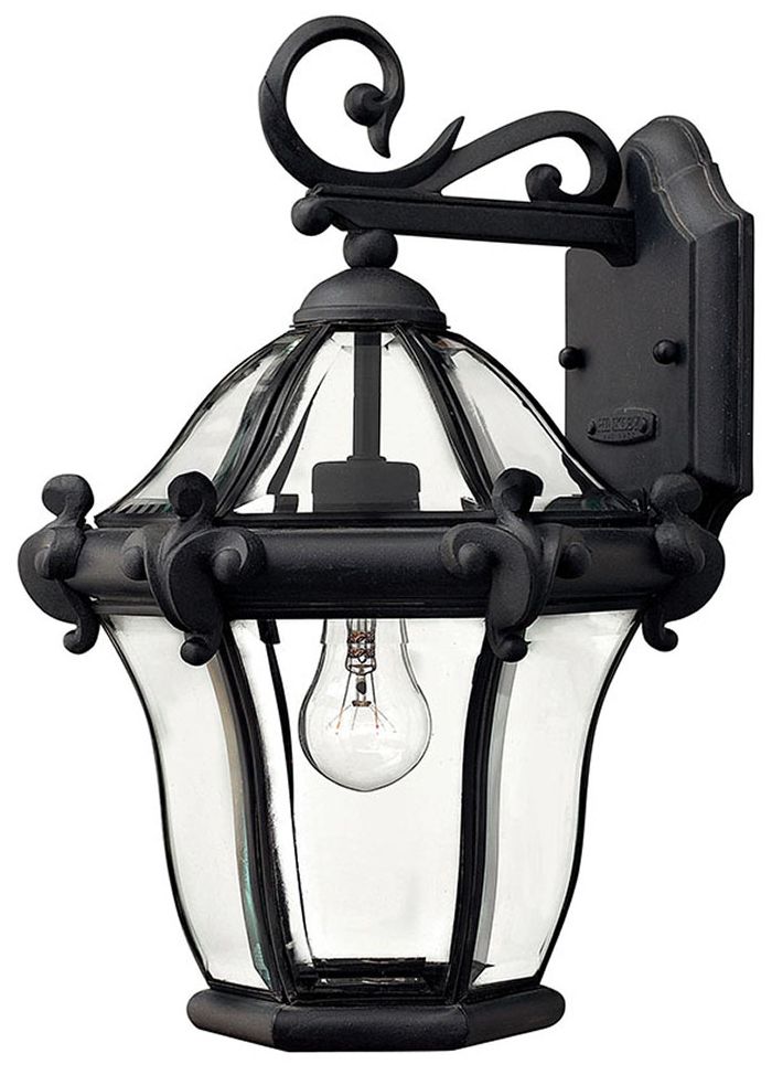 La Cumbre Black Finish 14 1/2” High Outdoor Wall Light