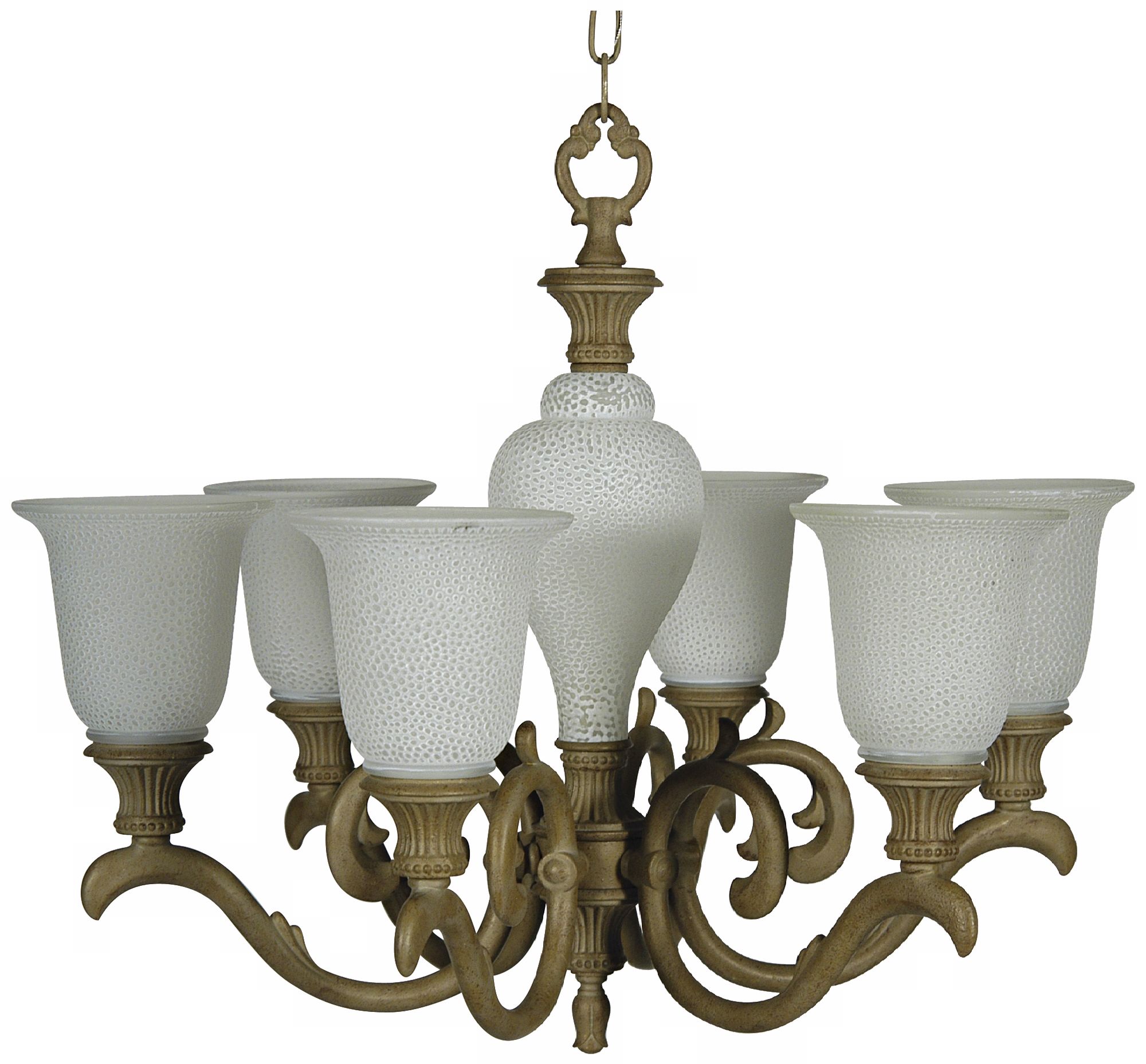 Milstone Finish 27" Wide Chandelier