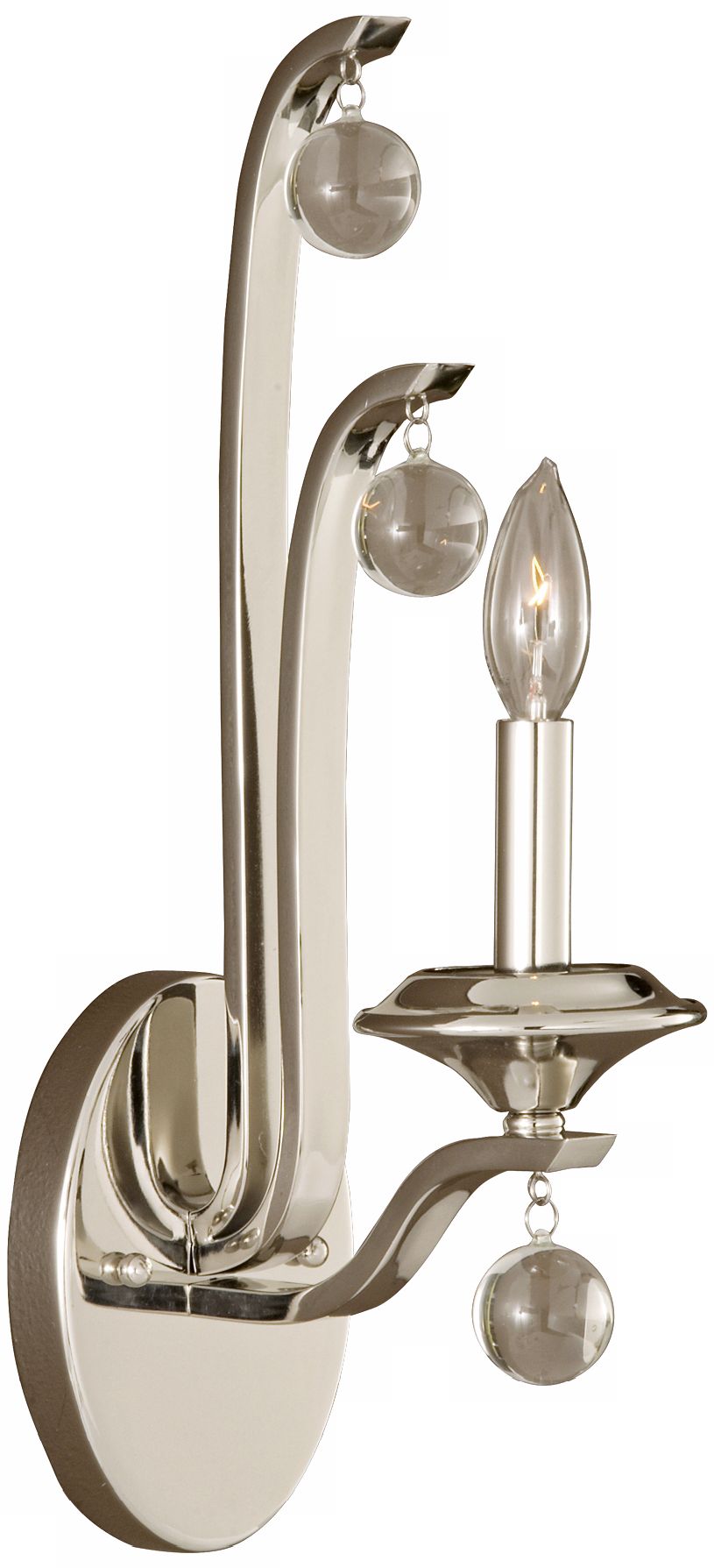 Kane Polished Nickel 13 1/2" High Wall Sconce