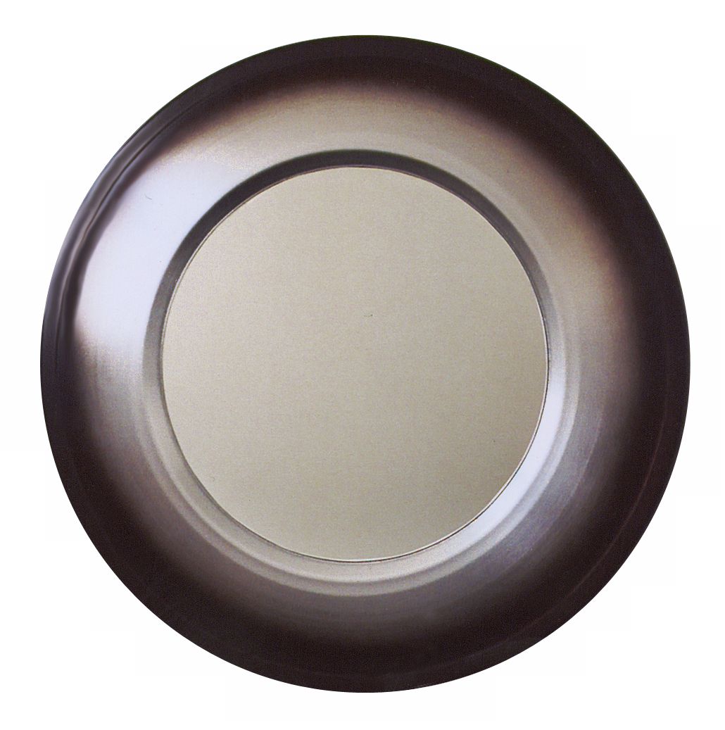 Babette Holland Deep Black Finish 26" Wide Wall Mirror