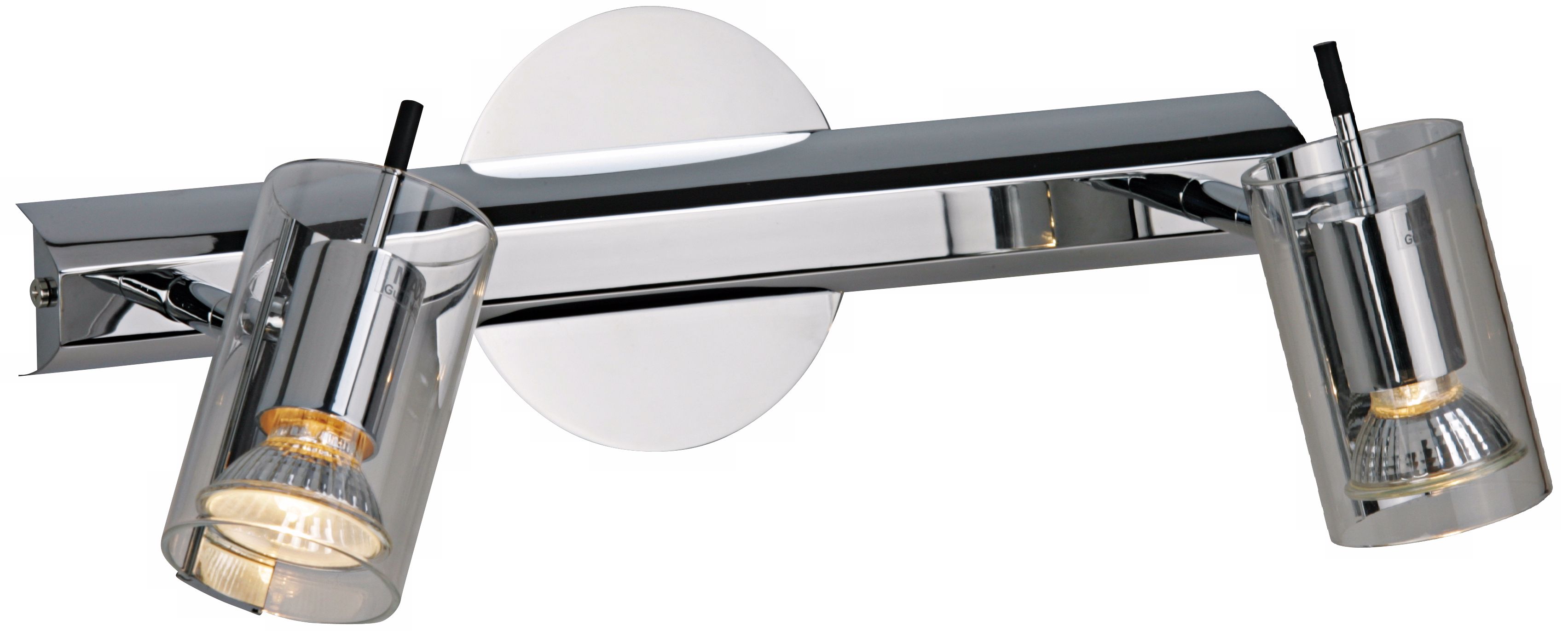 Flash Chrome 2-Light Bath Wall Sconce