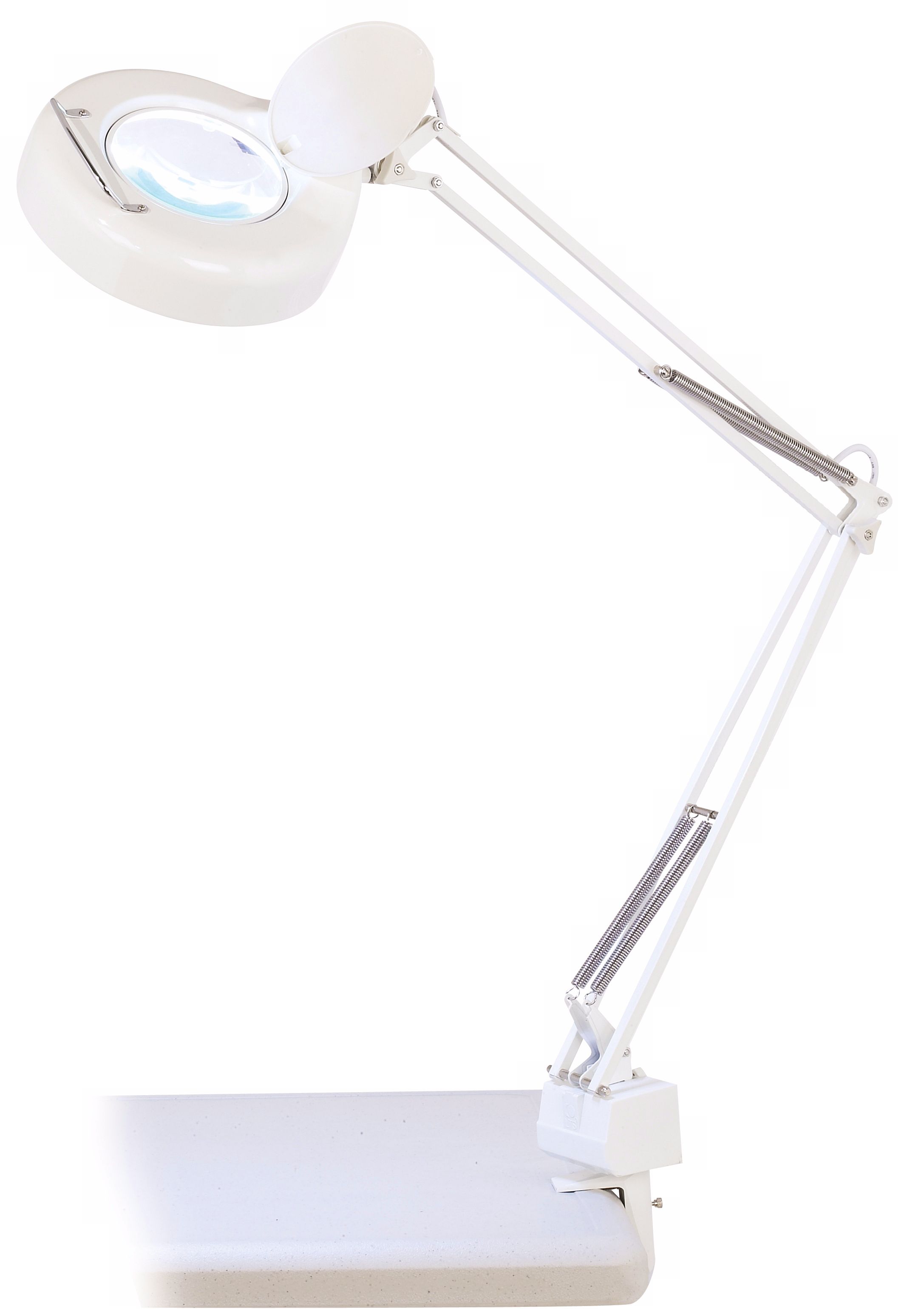 Magnifying Clamp-On Desk Lamp