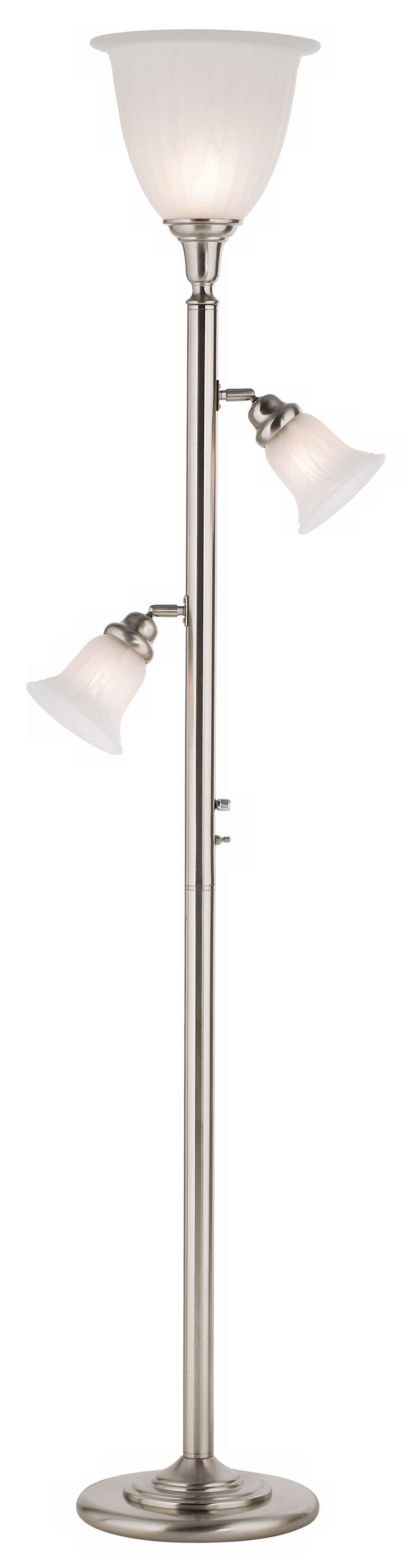 Alabaster Glass Tree Torchiere Floor Lamp