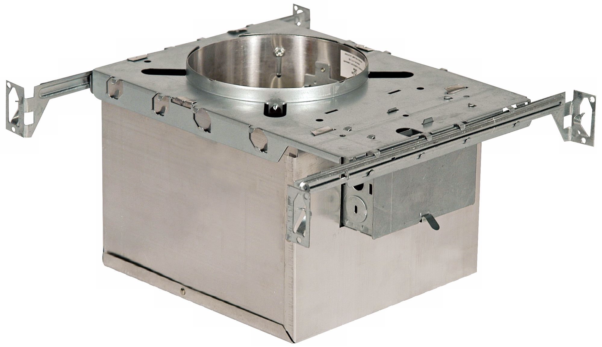 Chrome Finish 6" Line Voltage Recessed Light Housing