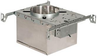 Chrome Finish 6 Line Voltage Recessed Light Housing 15354