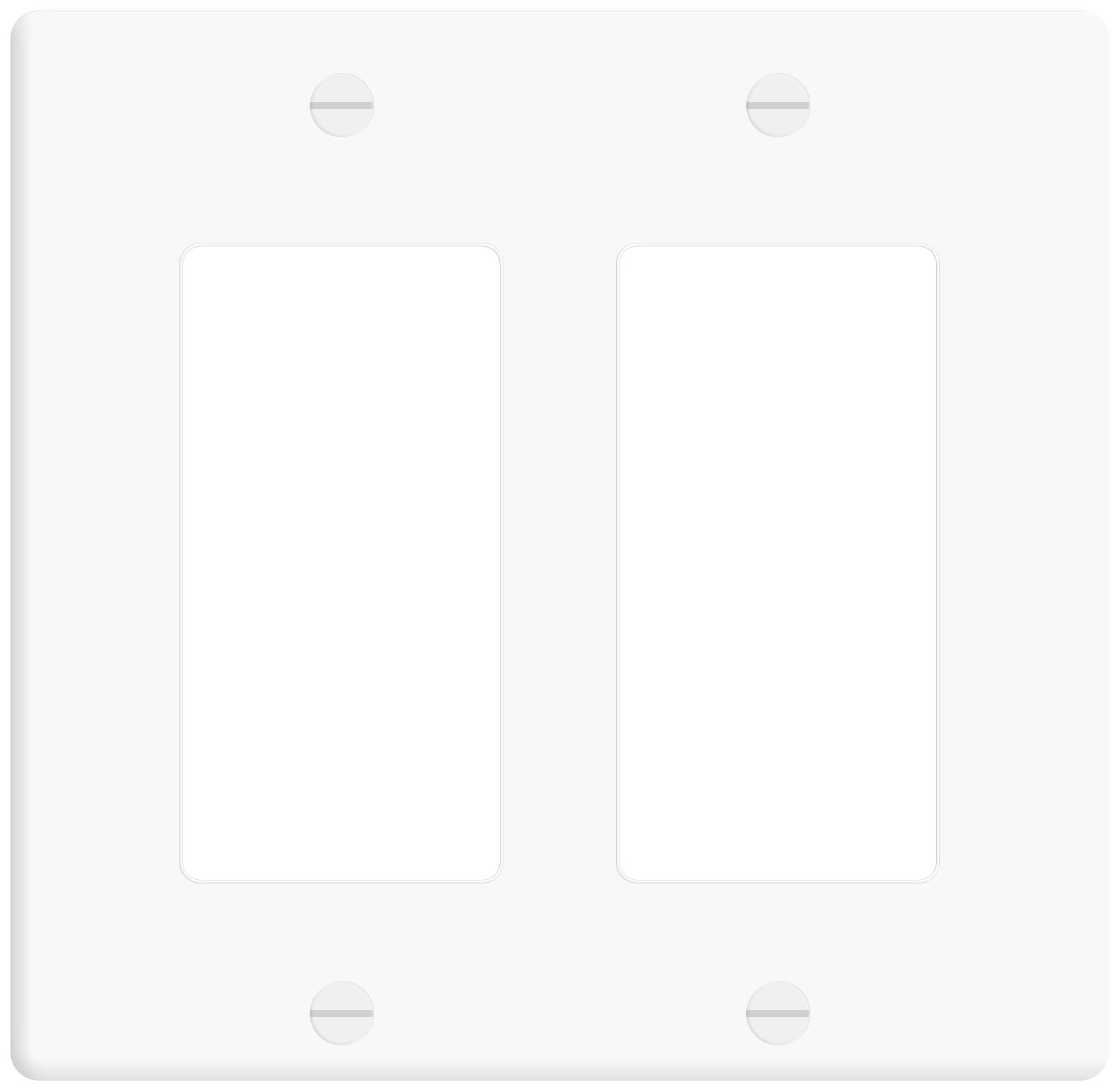 2 Gang Rocker Wall plate