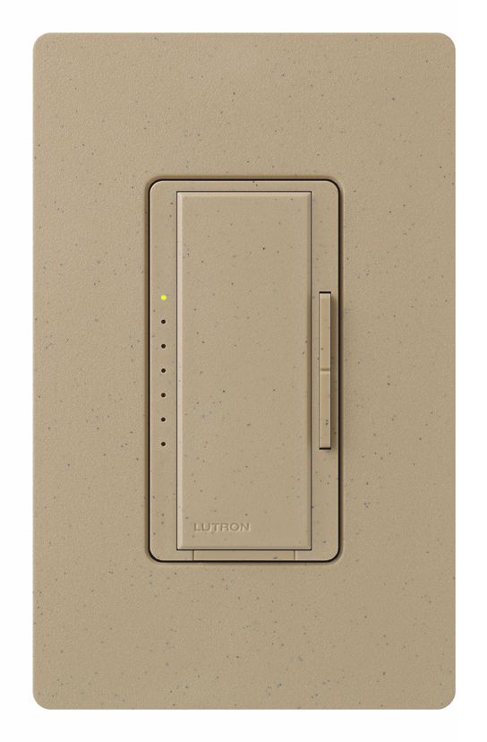 Lutron Maestro 600 watt Mocha Preset Single Pole Dimmer