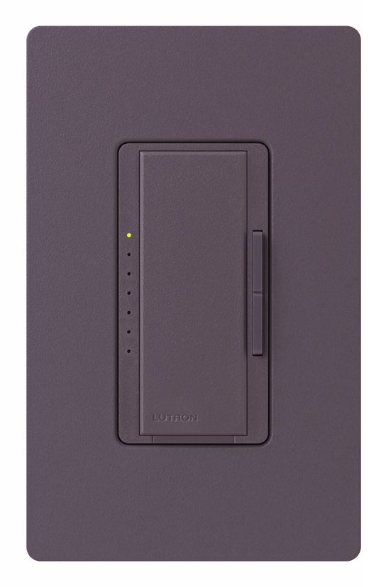 Lutron Maestro 600 Watt Plum Preset Single Pole Dimmer