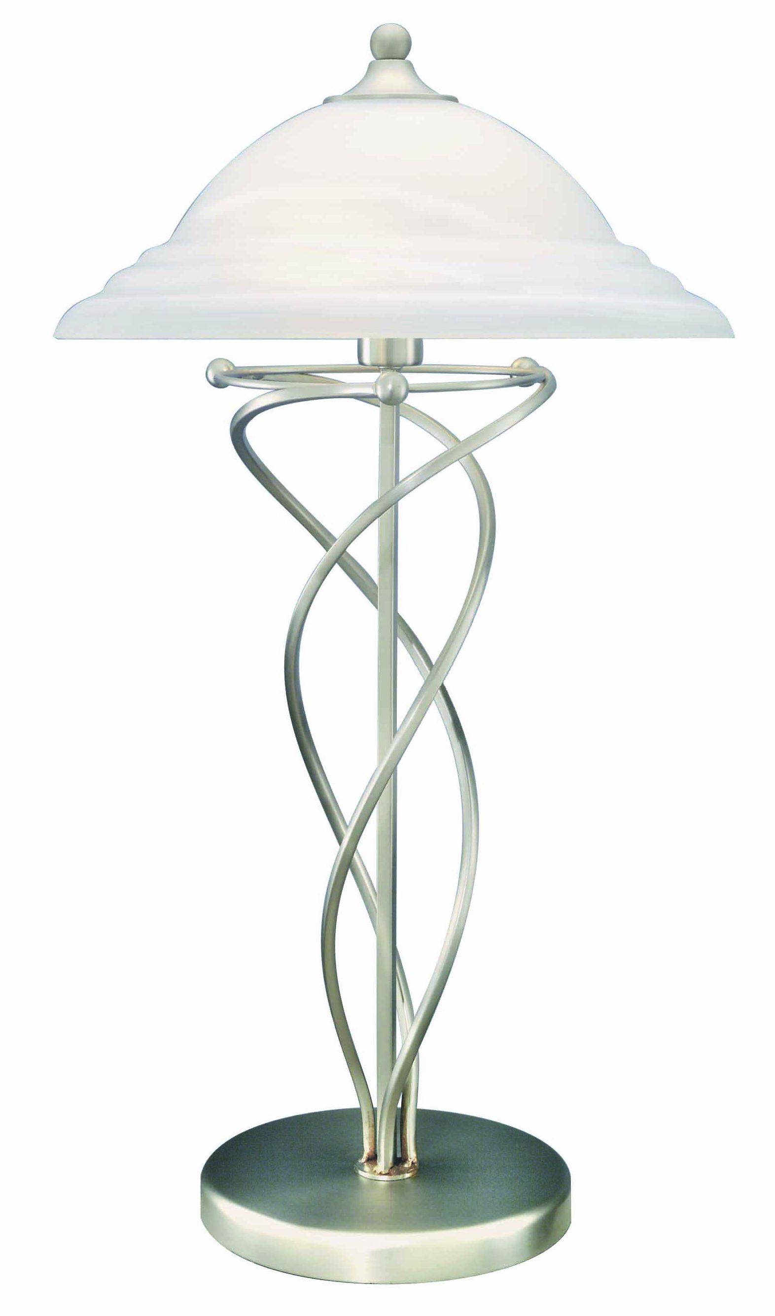 Lite Source Satin Steel Twist Wire Table Lamp