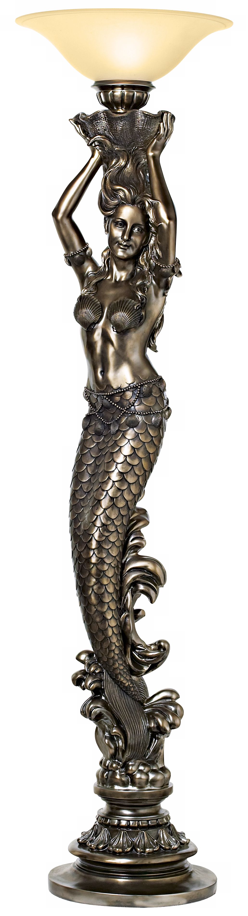 Mermaid Torchiere Floor Lamp