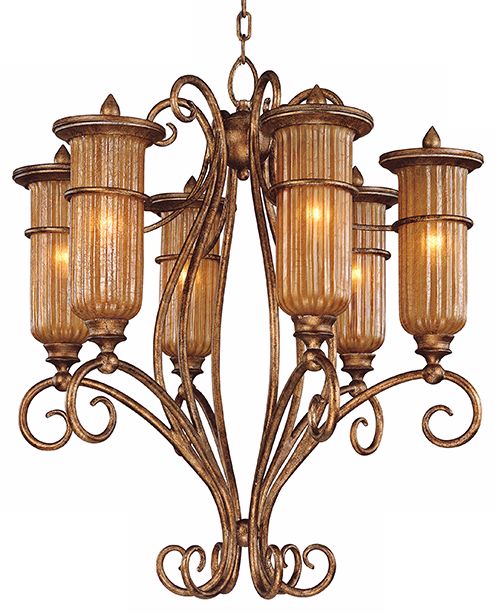 Lido Collection 25 1/2" Wide 6-Light Chandelier