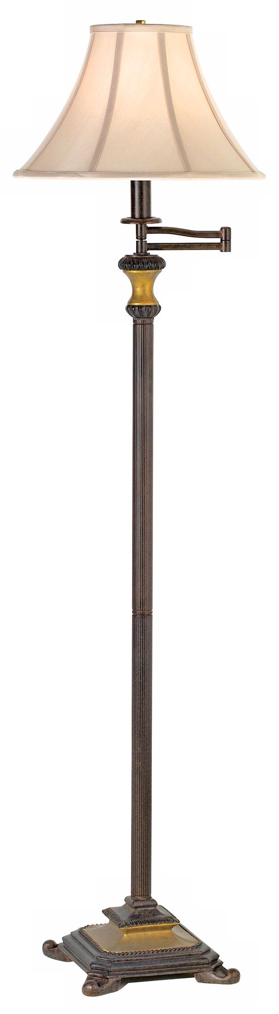 Bronze  Swing Arm Floor Lamp