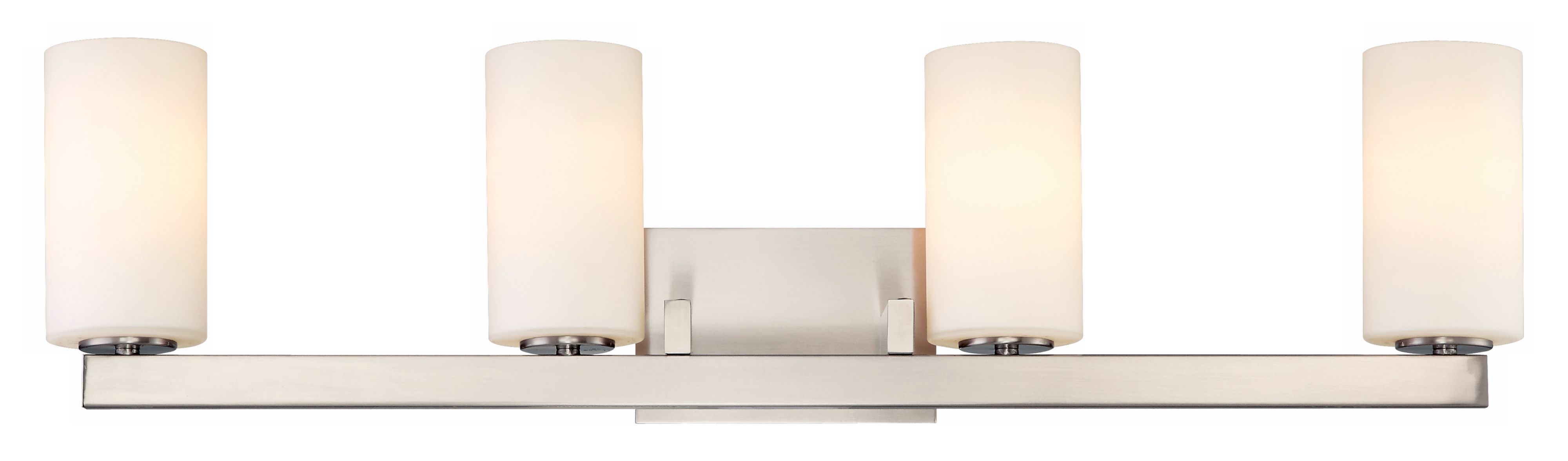 Possini Euro Design Frosted Glass 4-Light Bath Light