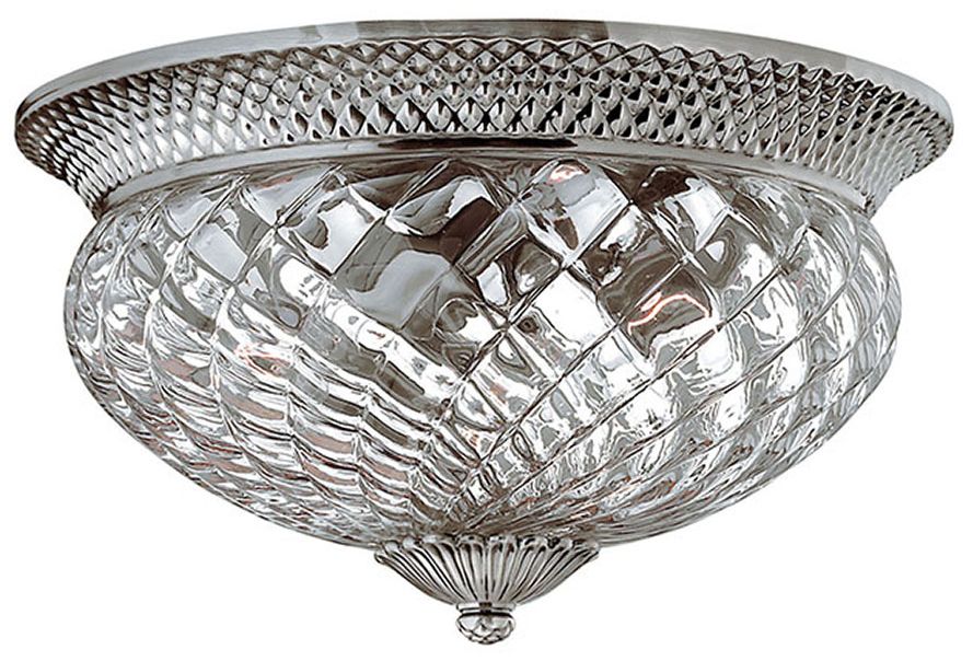 Plantation Collection Antique Nickel 16" Wide Ceiling Light