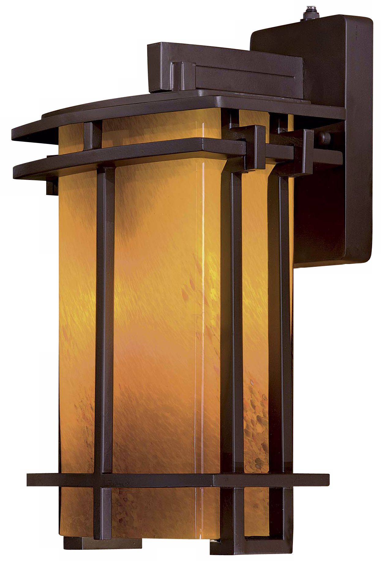 Lugarno Square 15 3/4" High Bronze Outdoor Light