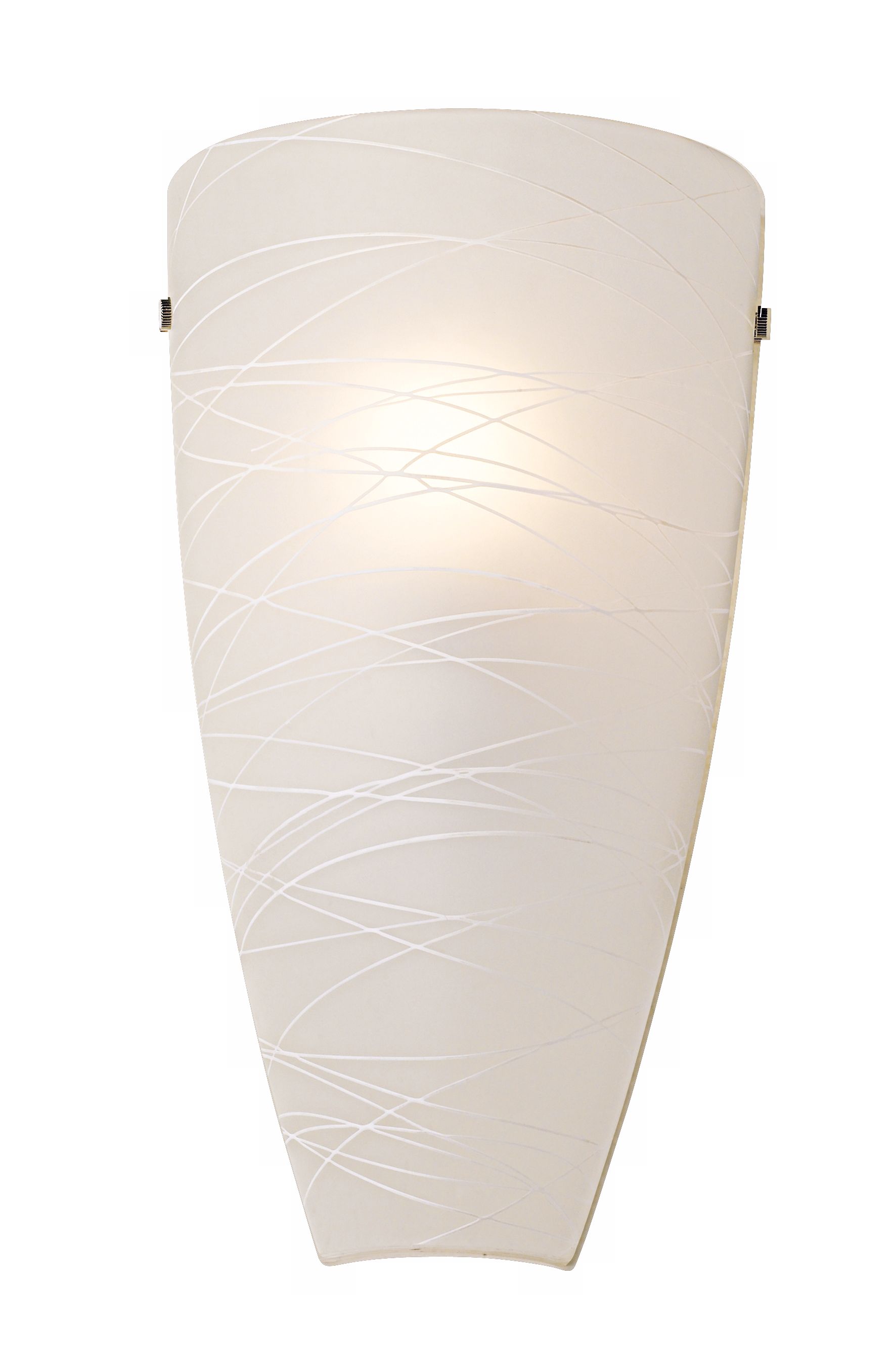Possini Frosted 13 1/4" High Art Glass Pocket Wall Sconce