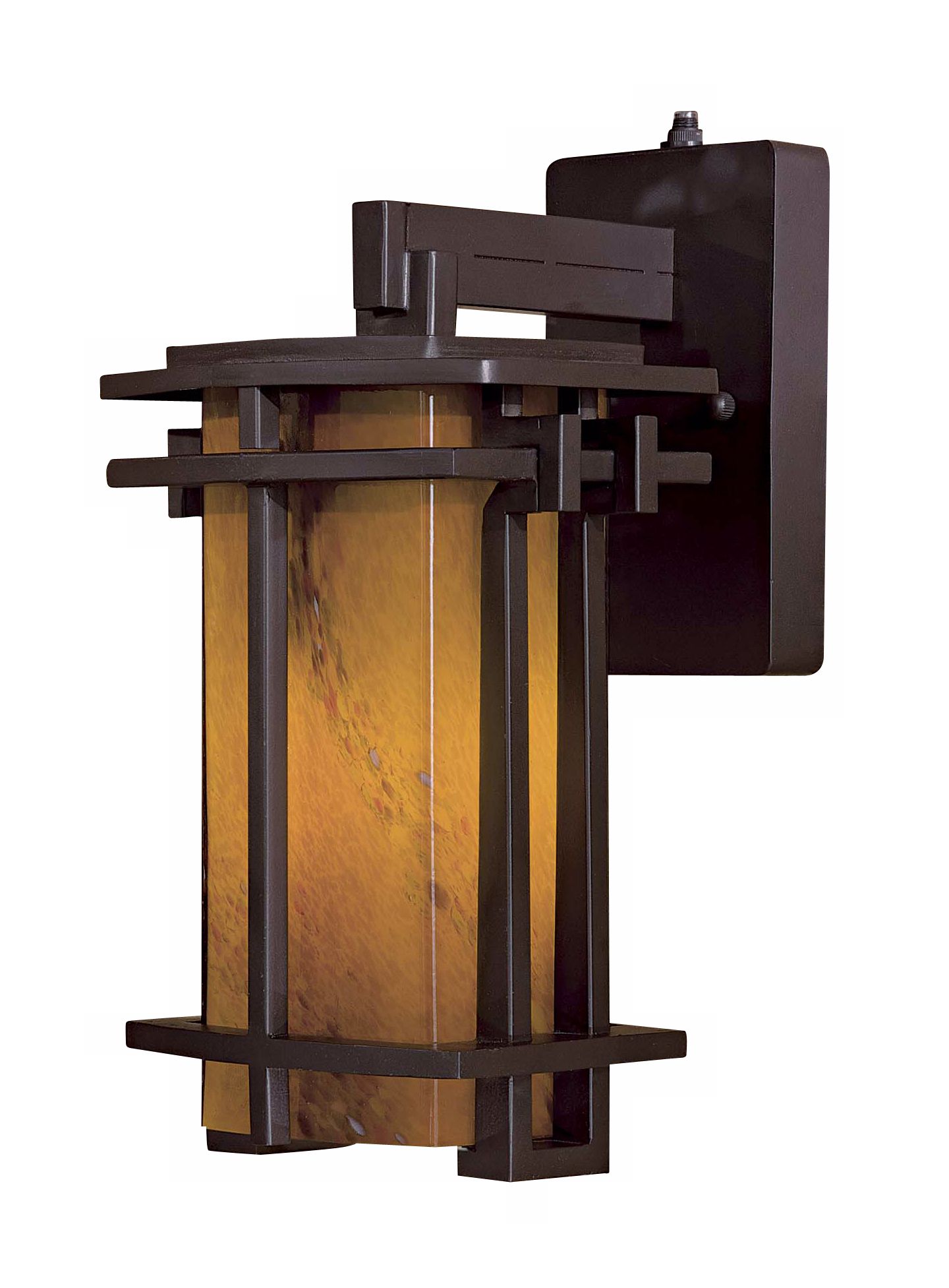 Lugarno Square 13 3/4" High Bronze Outdoor Light