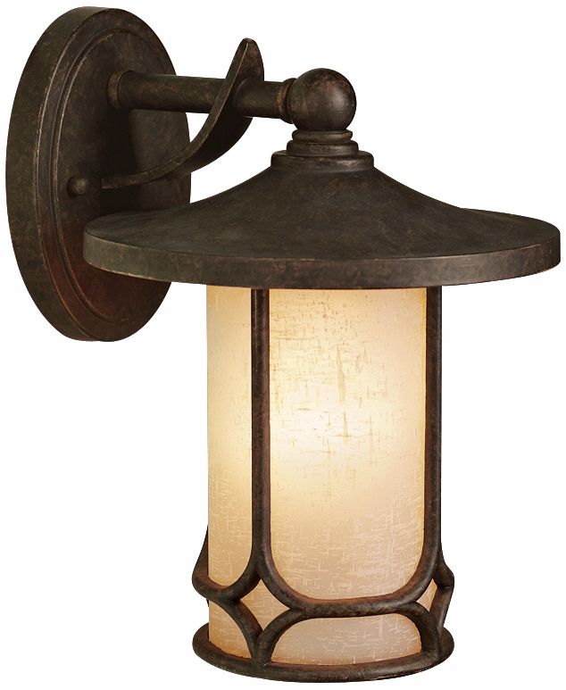 Kichler Textured Seedy Glass 11" High Outdoor Wall Light