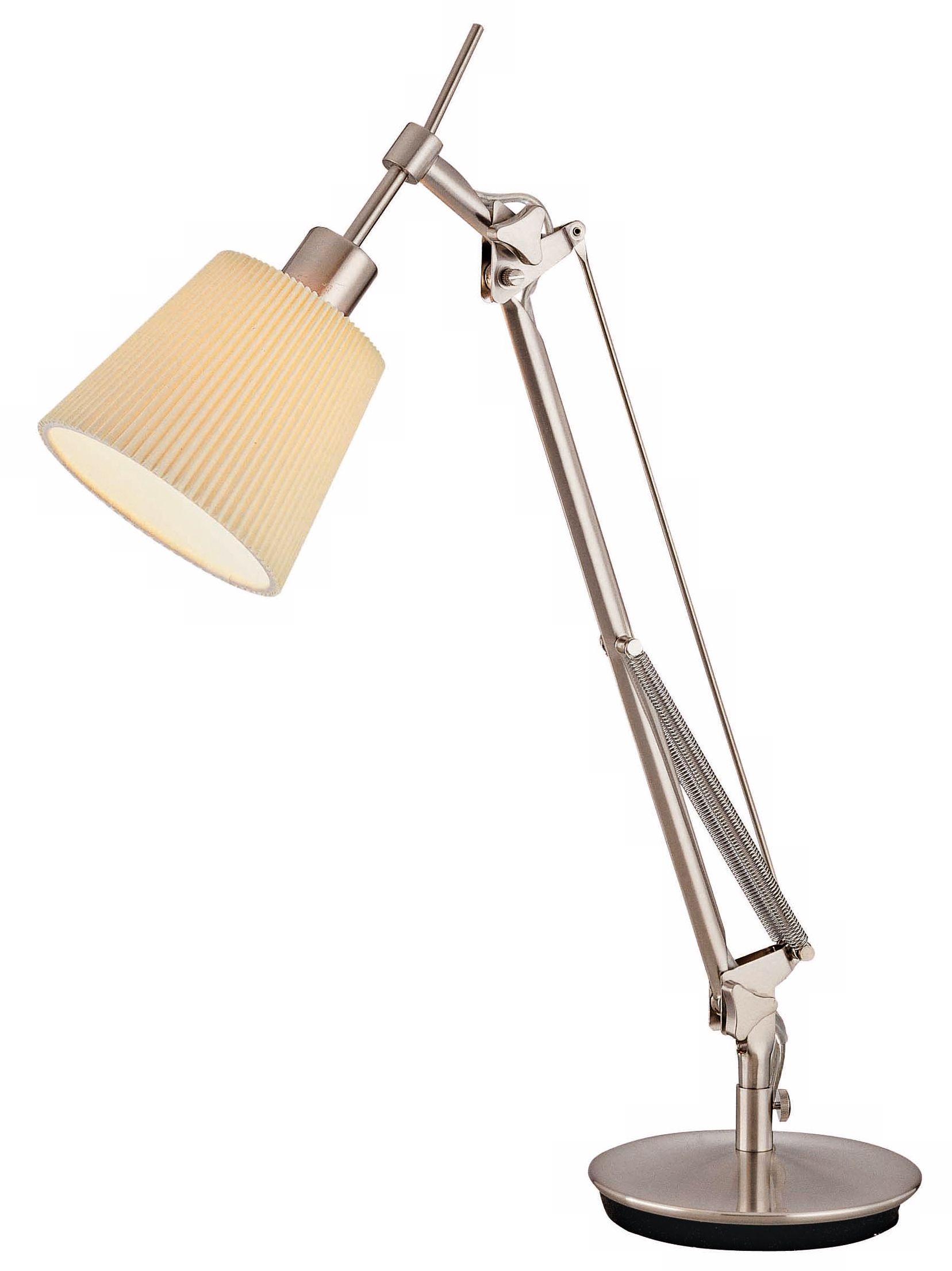 Lite Source Ricci Polished Steel Finish Arch Desk Lamp
