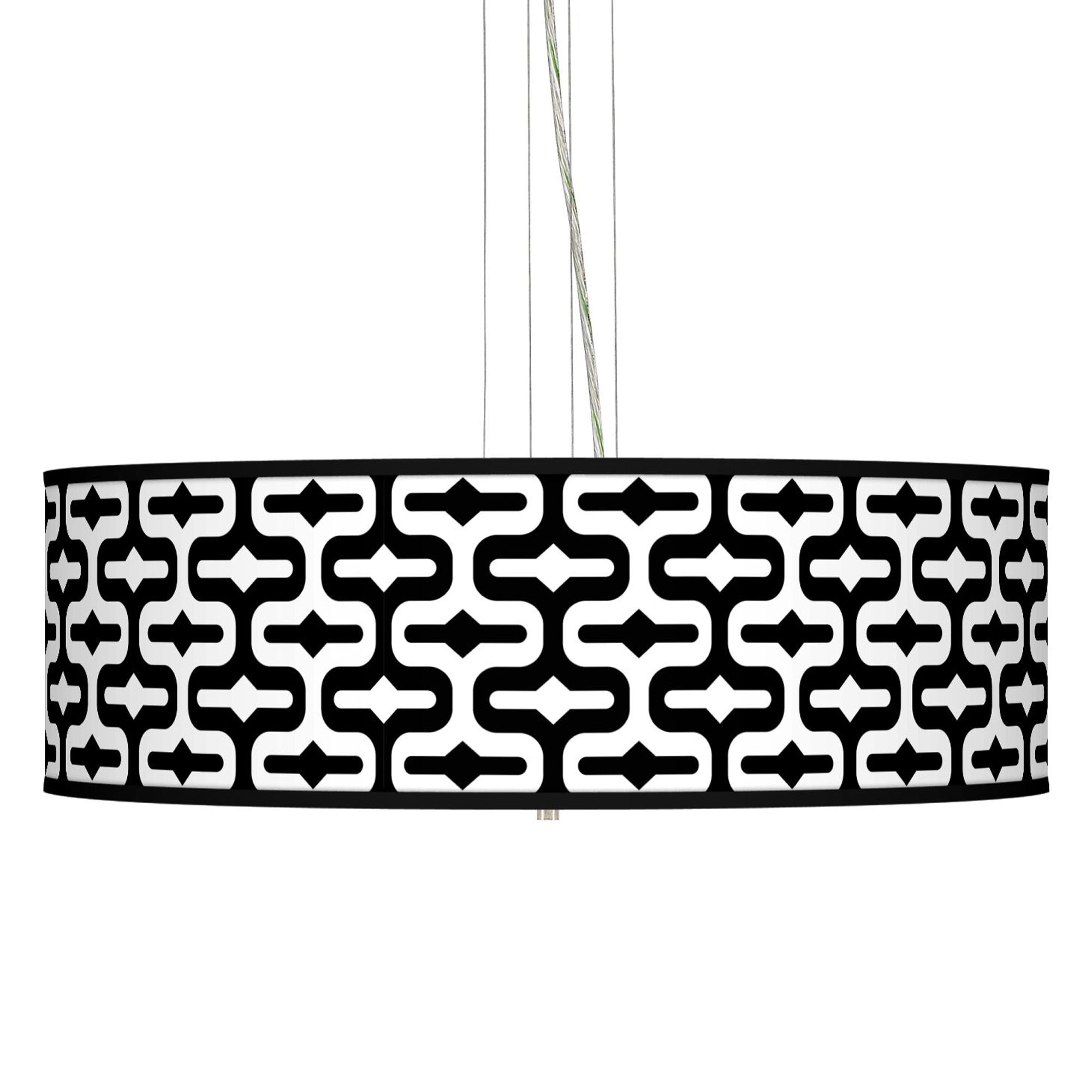 Reflection Giclee 24" Wide Four Light Pendant Chandelier