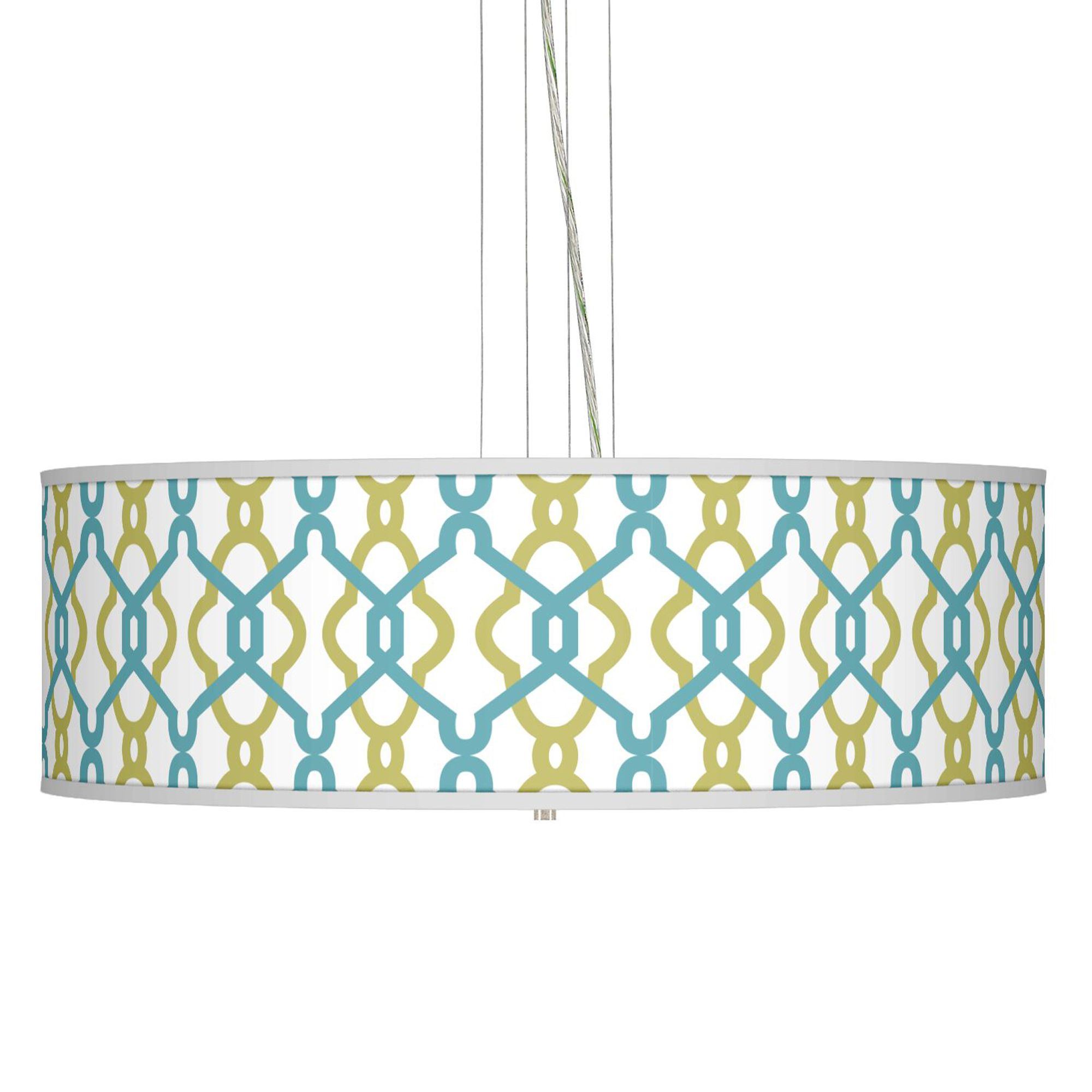 Hyper Links Giclee 24" Wide Four Light Pendant Chandelier
