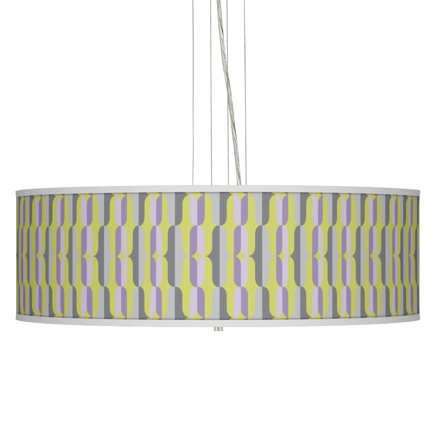 Side By Side 24" Wide Four Light Pendant Chandelier