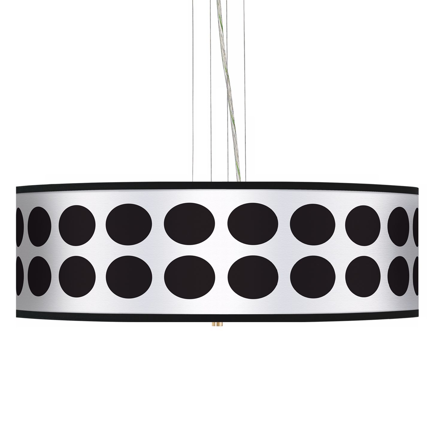 Black Orbs 24" Wide 4-Light Pendant Chandelier