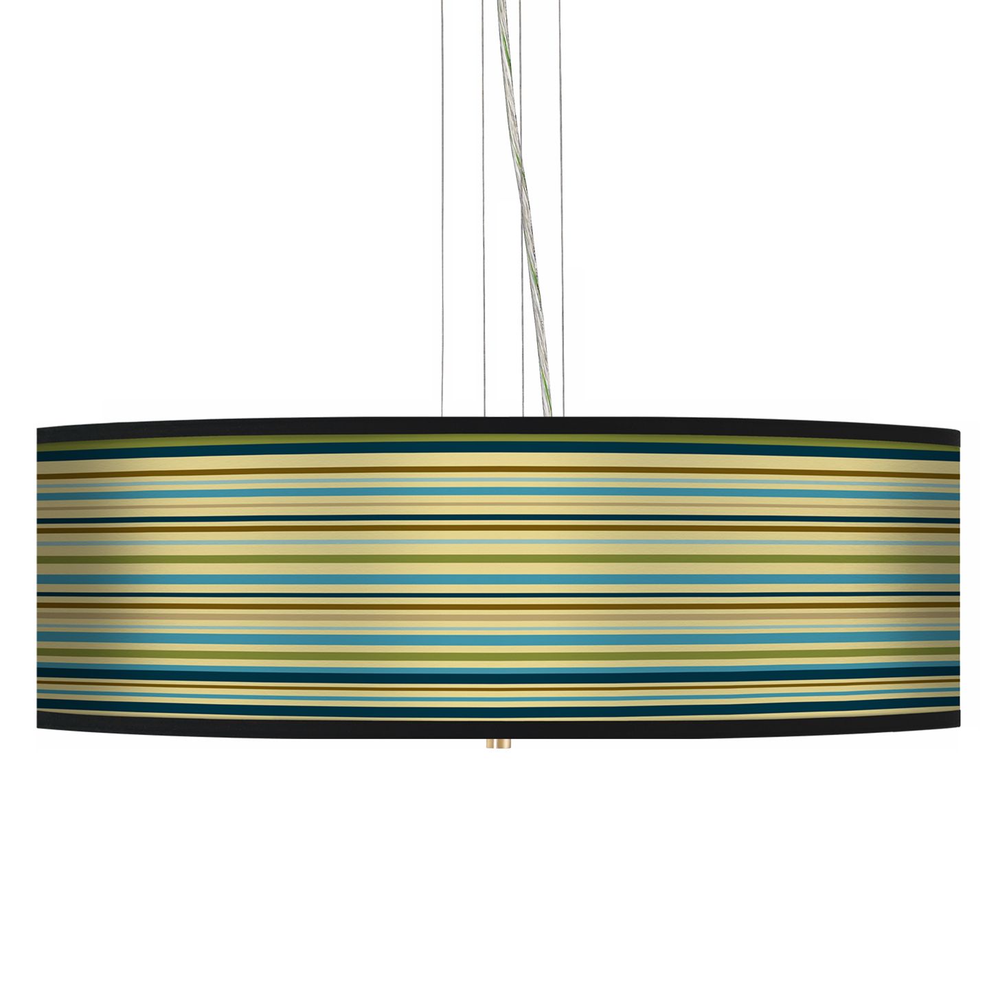Stacy Garcia Kiwi Tini Stripe 24" Wide 4-Light Pendant Light