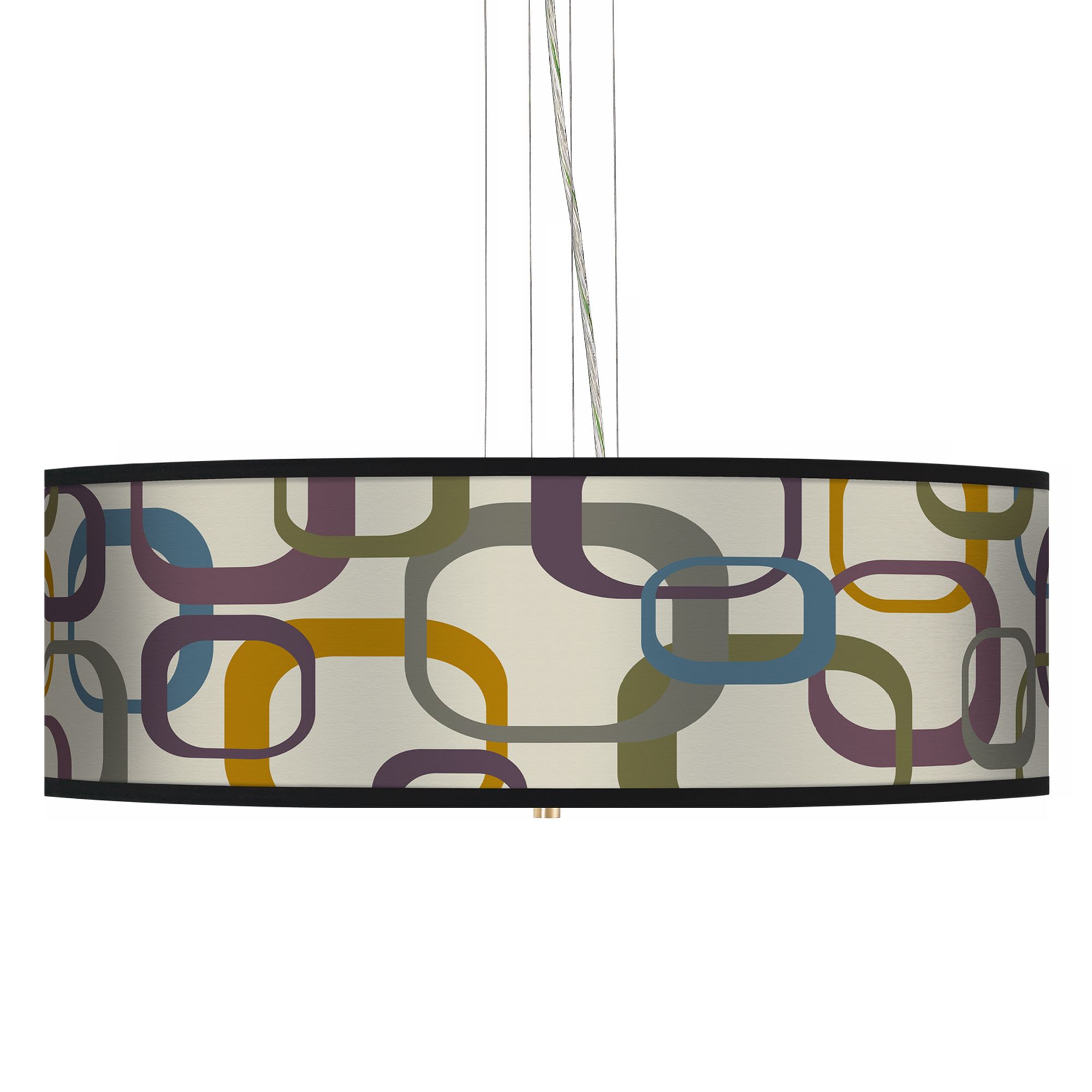 Lithic Square Scramble 24" Wide 4-Light Pendant Chandelier