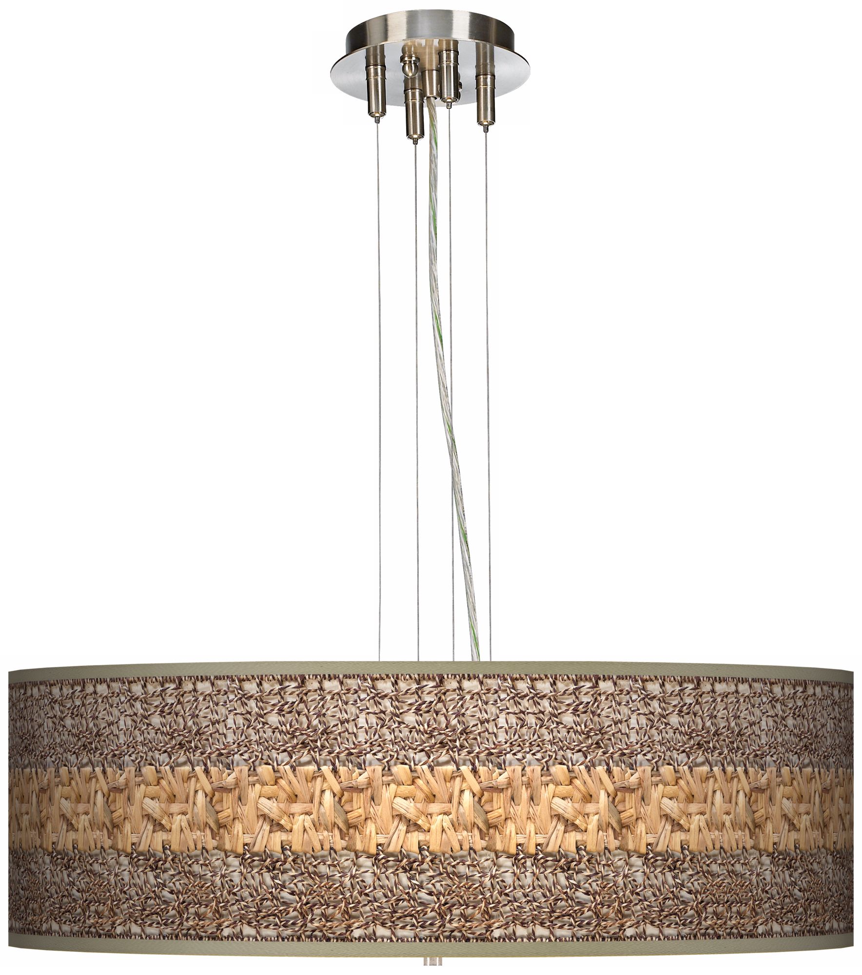 Woven Fundamentals 24" Wide 4-Light Pendant Chandelier