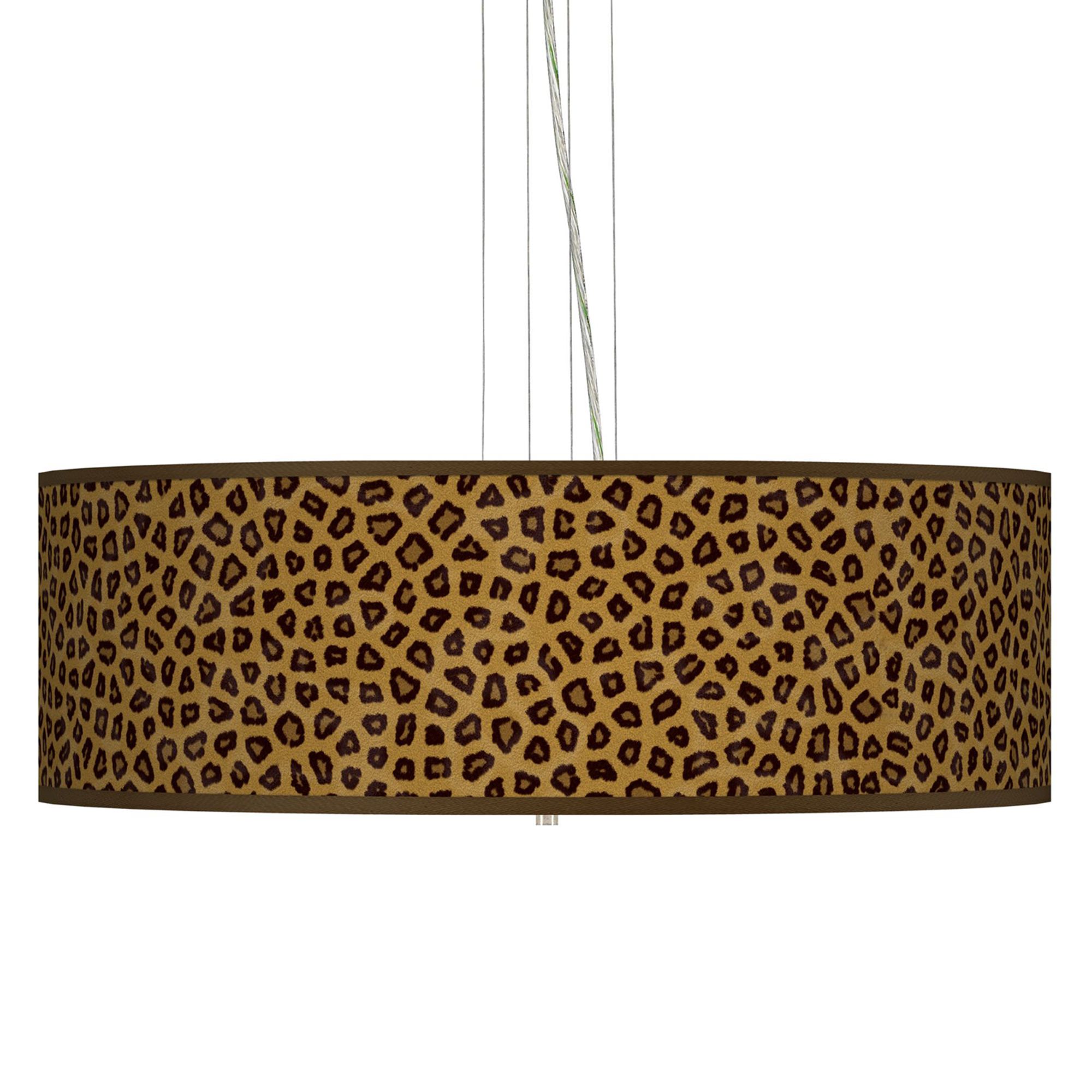 Safari Cheetah 24" Wide 4-Light Pendant Chandelier