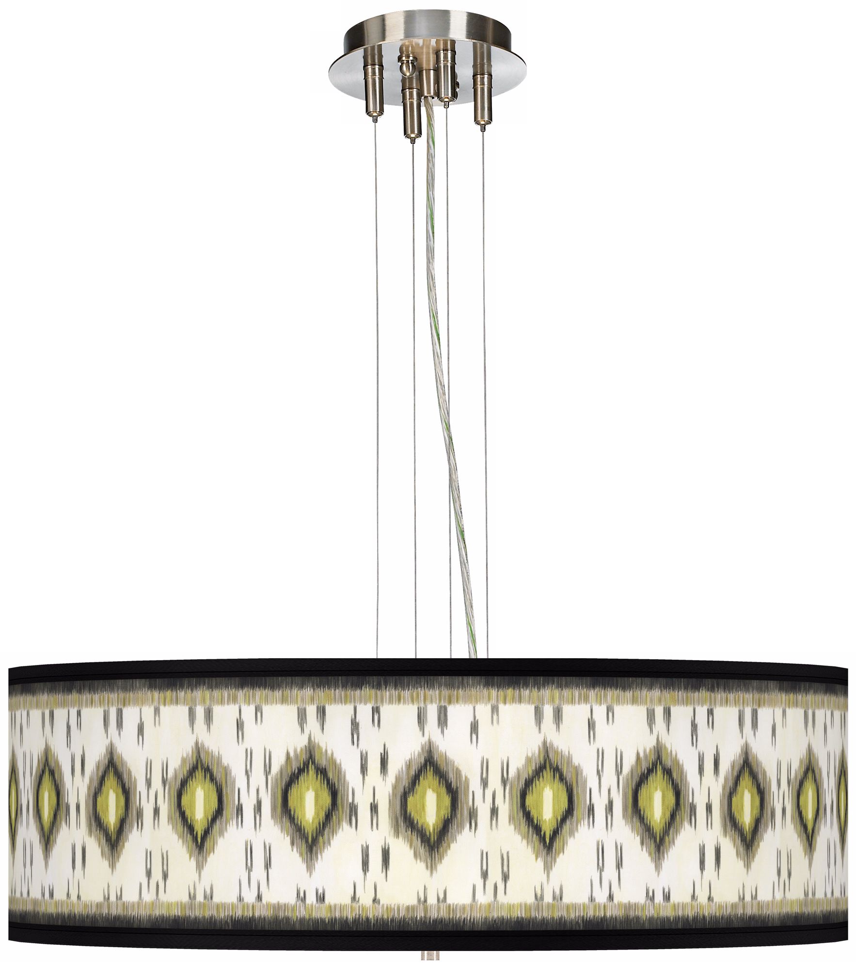 Desert Ikat Giclee 24" Wide 4-Light Pendant Chandelier