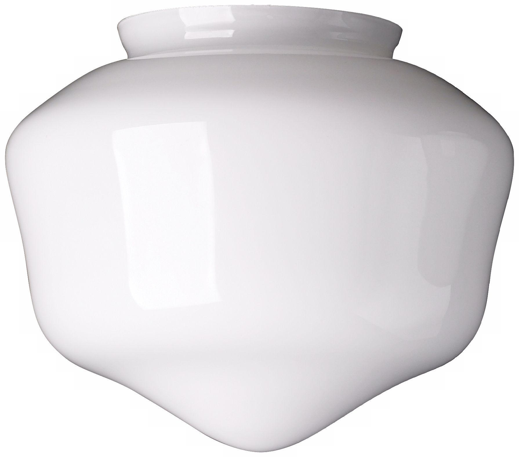 4" Fitter Large Schoolhouse Glass Shade