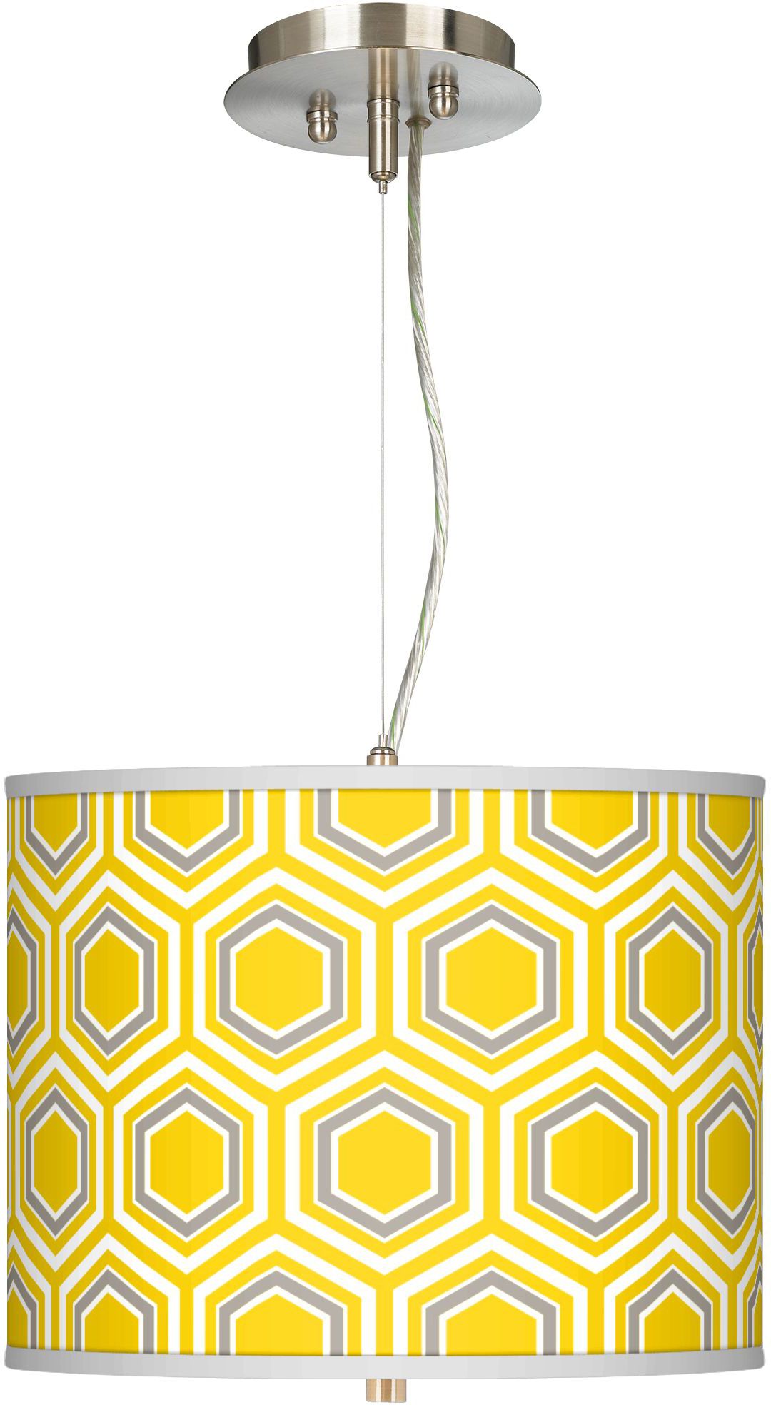 Honeycomb Giclee 13 1/2" Wide Pendant Chandelier