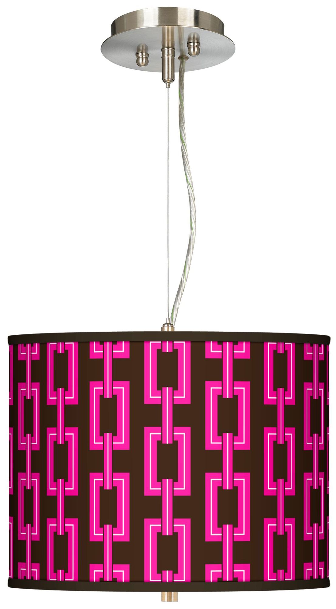 Chain Links Giclee 13 1/2" Wide Pendant Chandelier