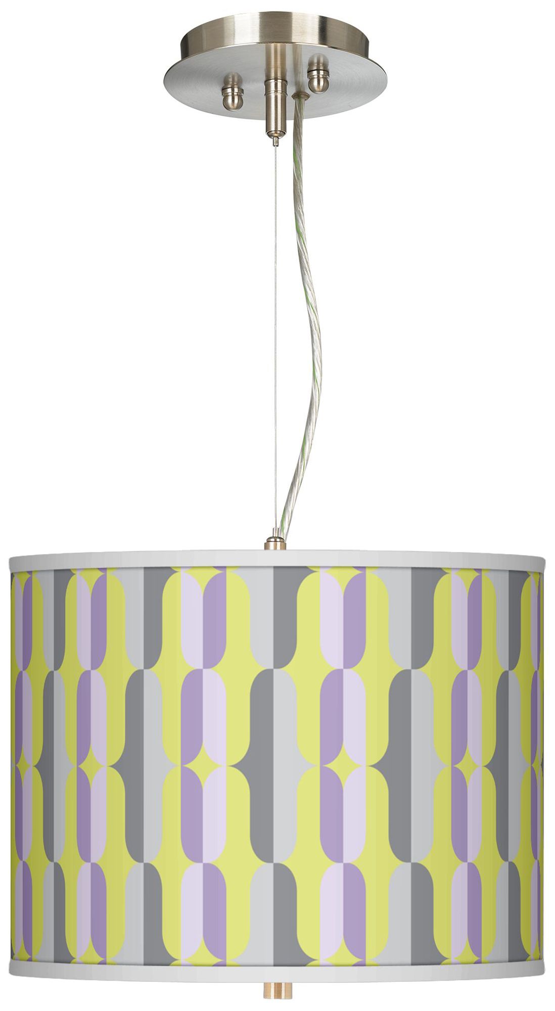 Side By Side Giclee 13 1/2" Wide Pendant Chandelier