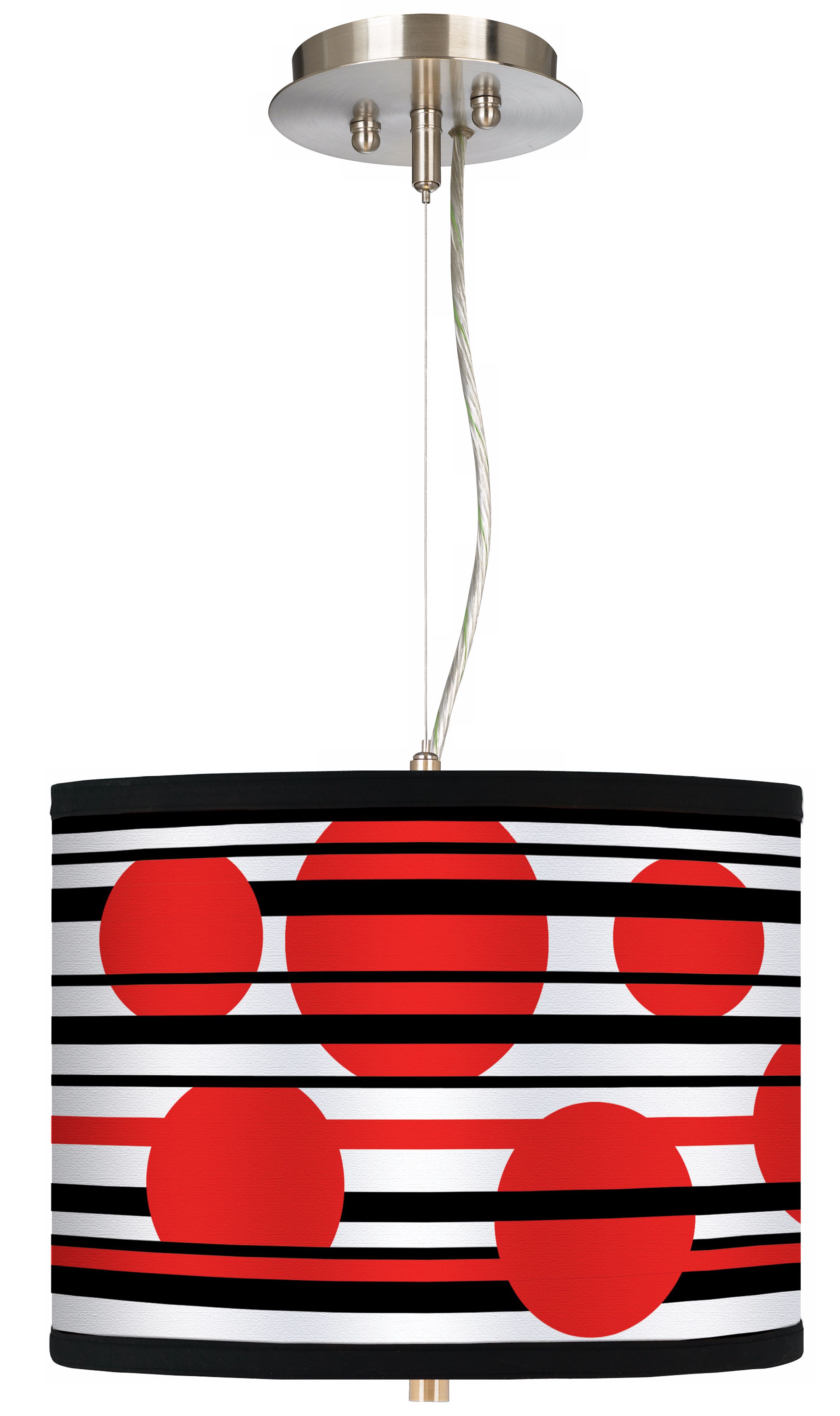 Red Balls 13 1/2" Wide Pendant Chandelier