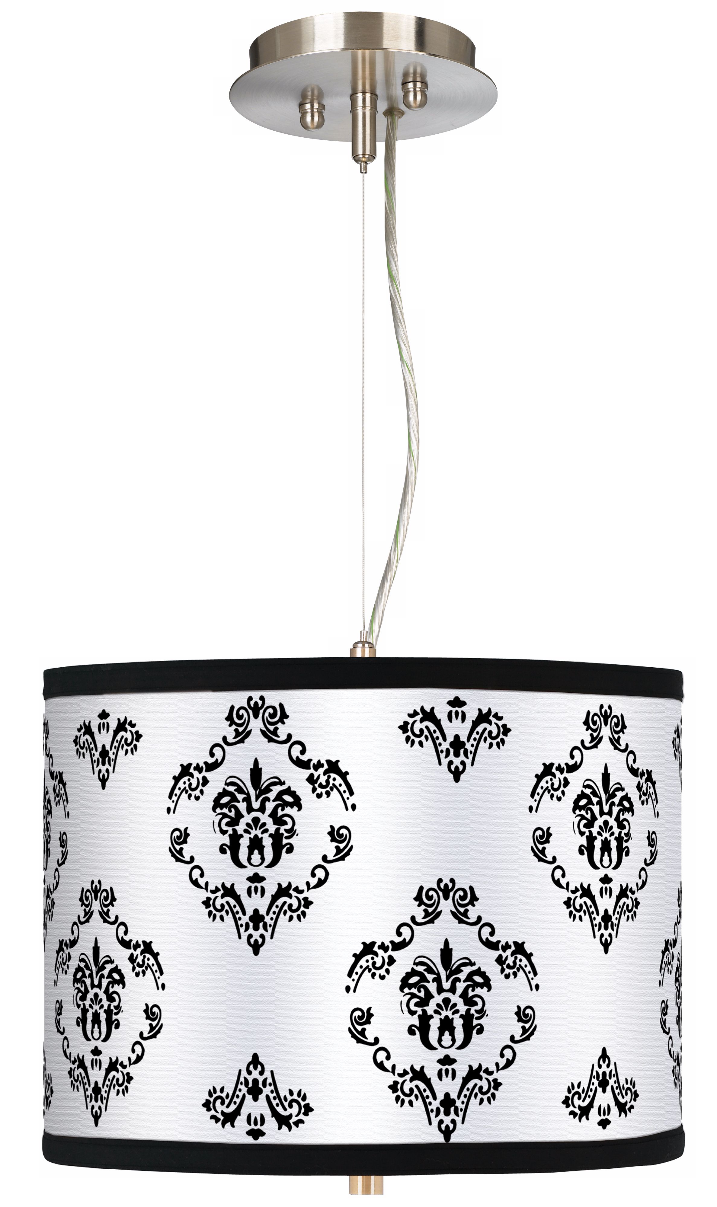 French Crest 13 1/2" Wide 2-Light Pendant Drum Chandelier