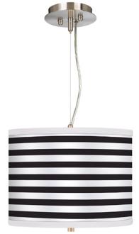Black Horizontal Stripe 13 12 Wide Pendant Chandelier 17374 H9977