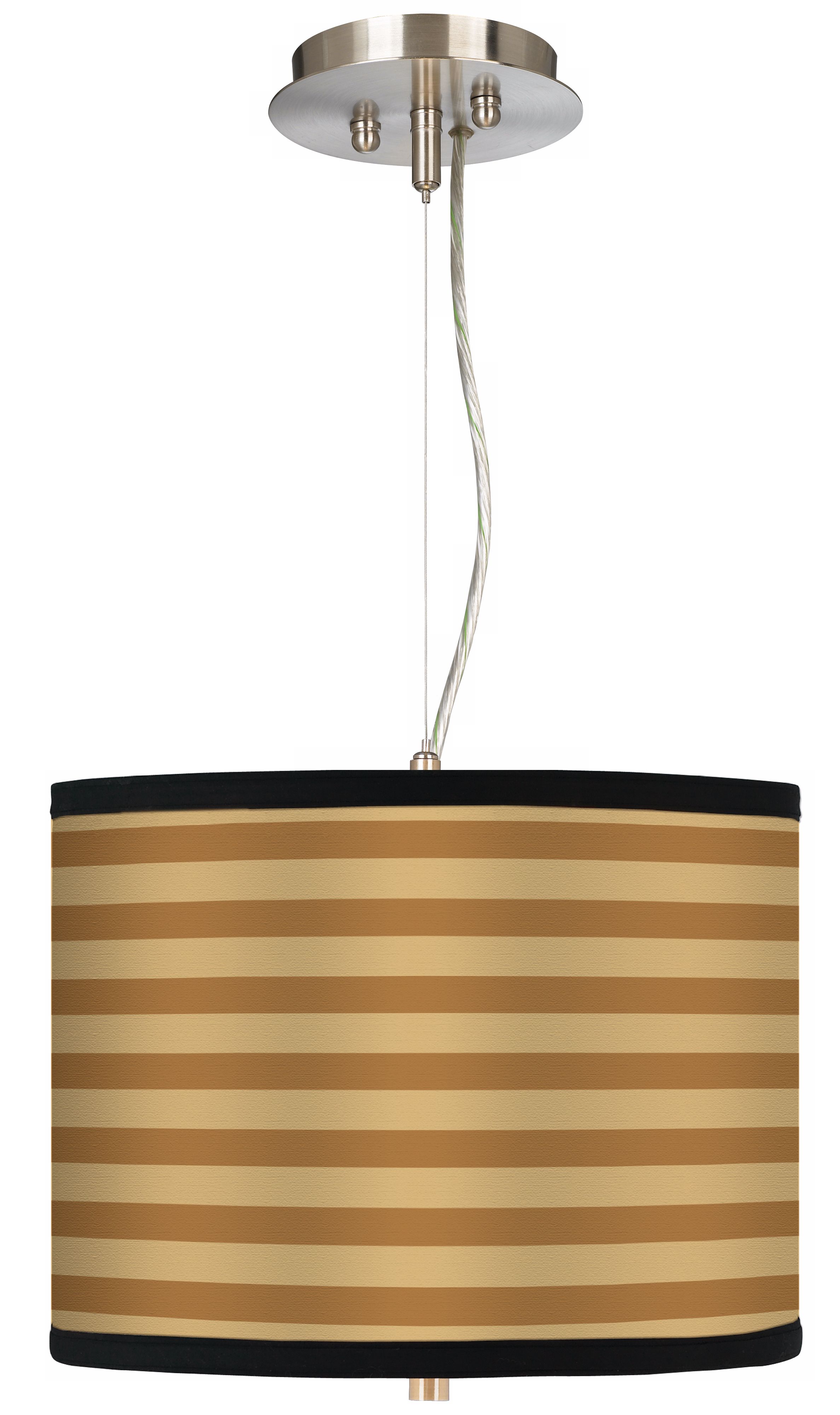 Butterscotch Parallels 13 1/2" Wide Pendant Chandelier