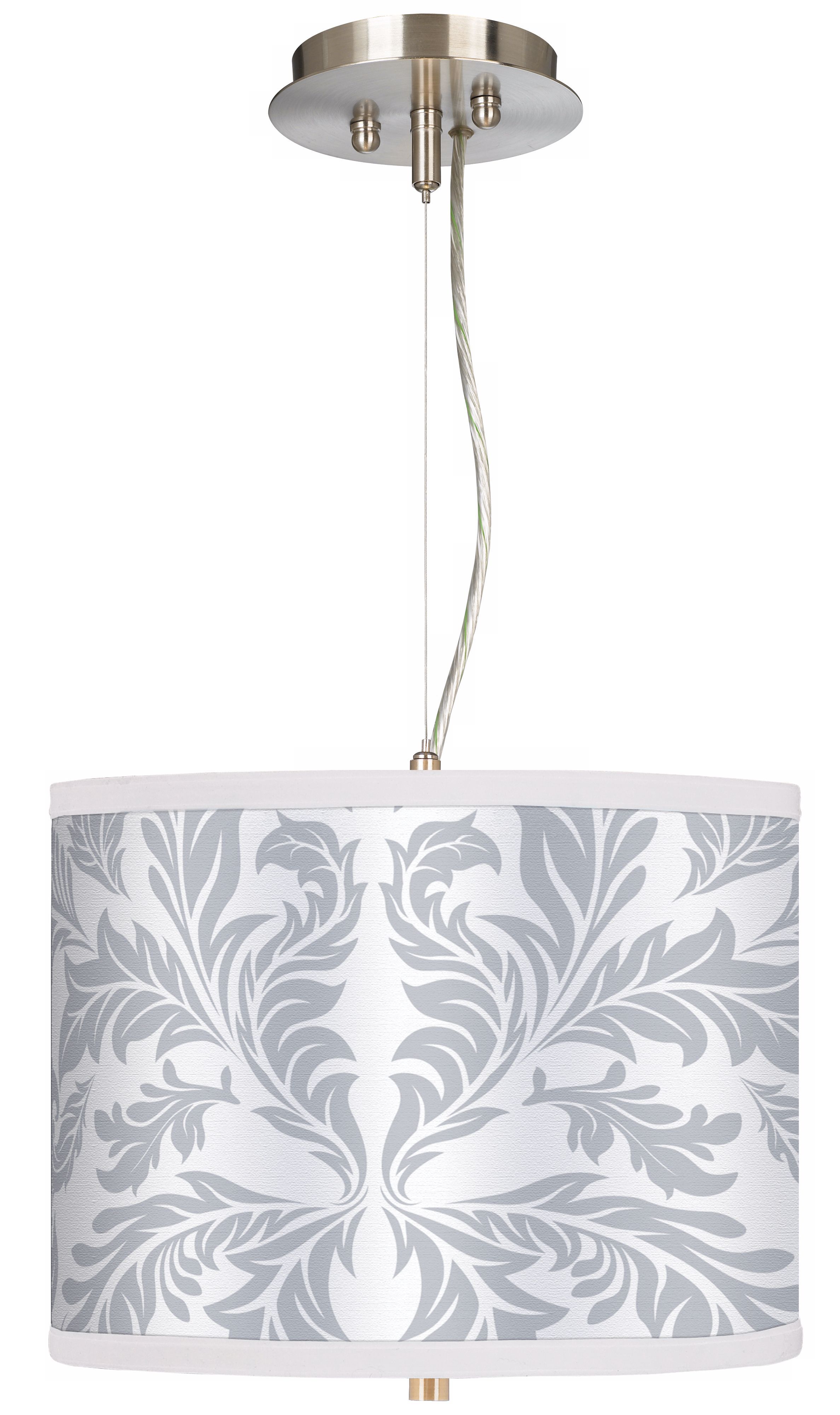 Silver Baroque 13 1/2" Wide Pendant Chandelier