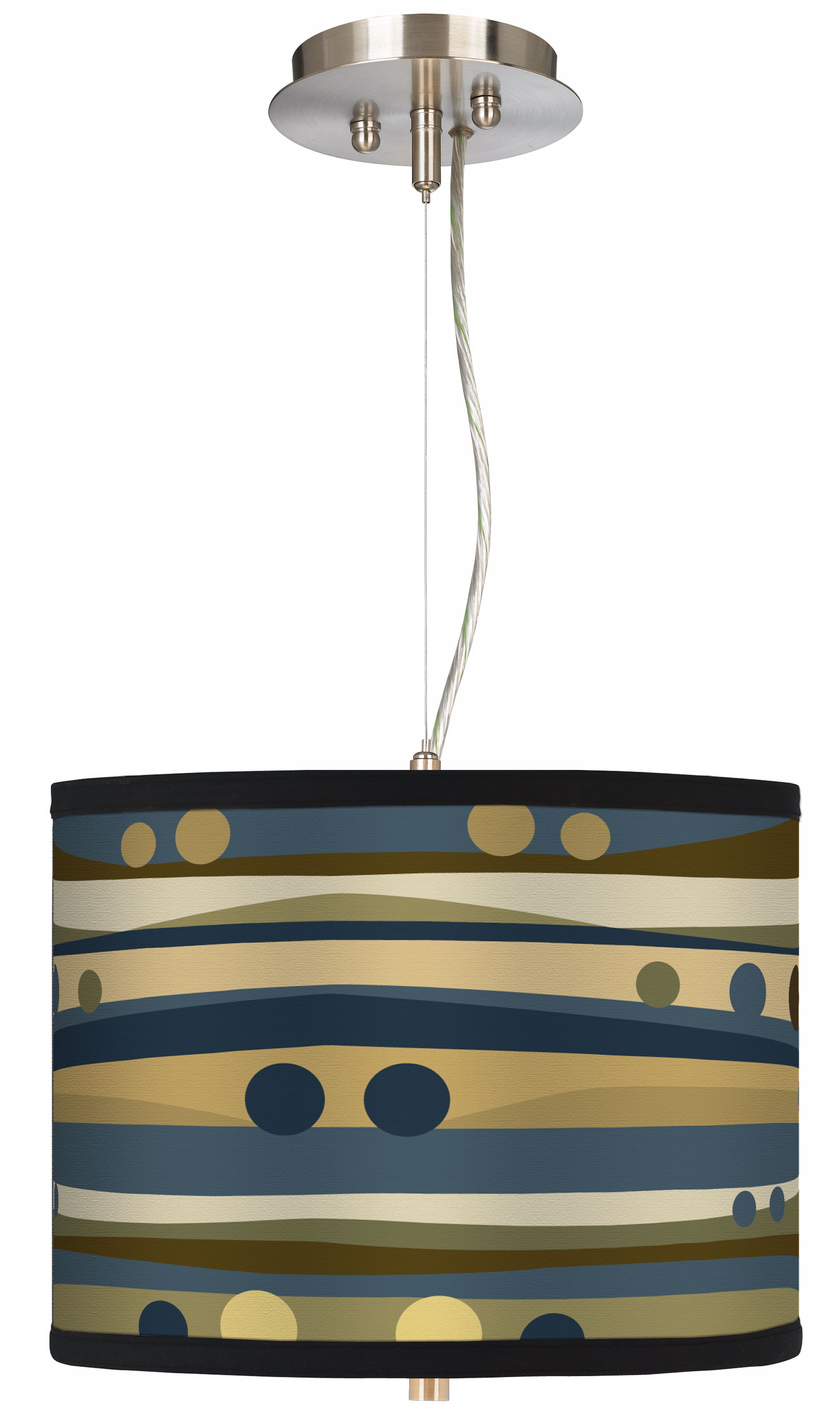 Dots and Waves 13 1/2" Wide Pendant Chandelier