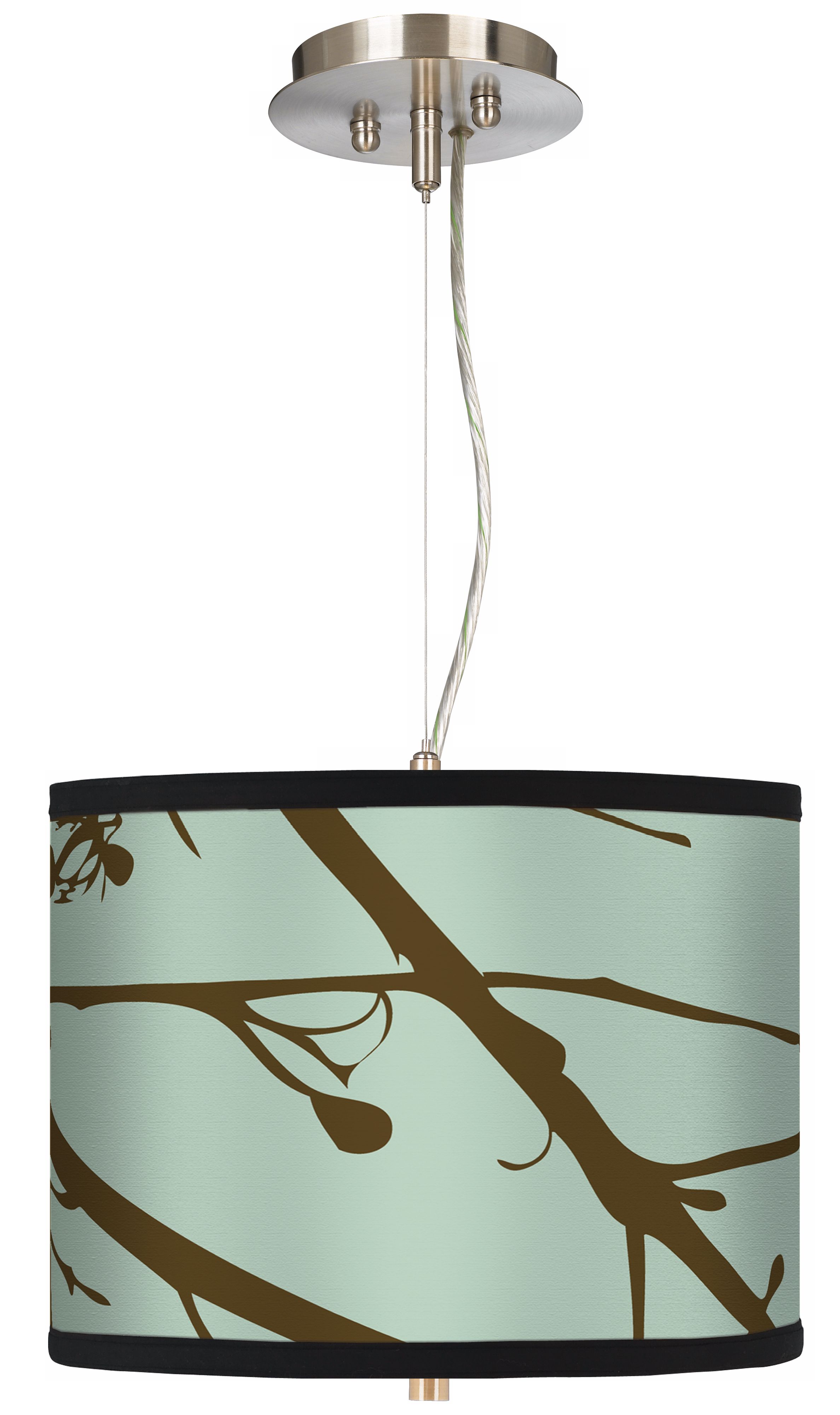 Stacy Garcia Calligraphy Tree Ice Green 13 1/2" Pendant
