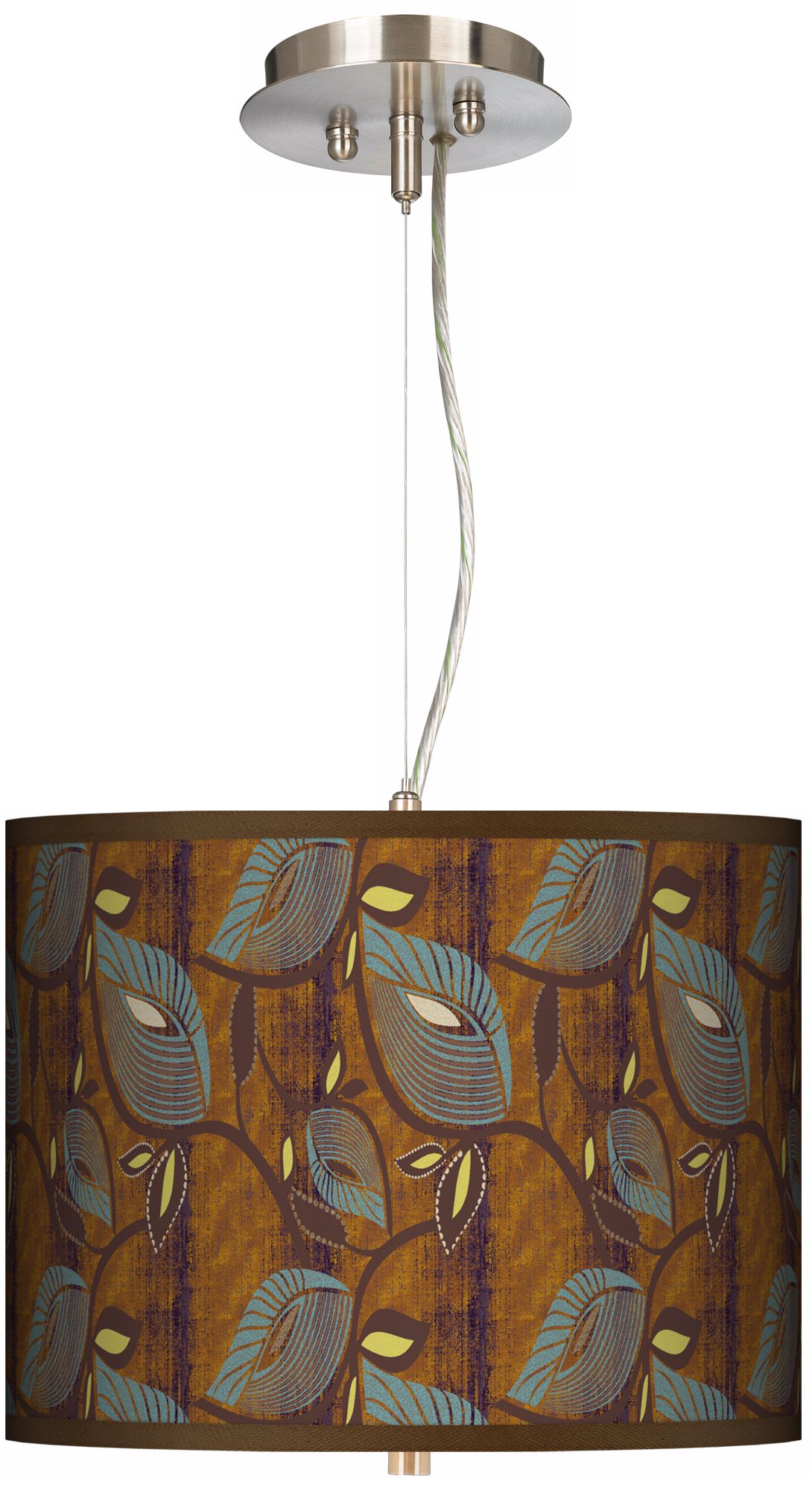 Stacy Garcia Theatric Vine Peacock 13 1/2" Pendant Light