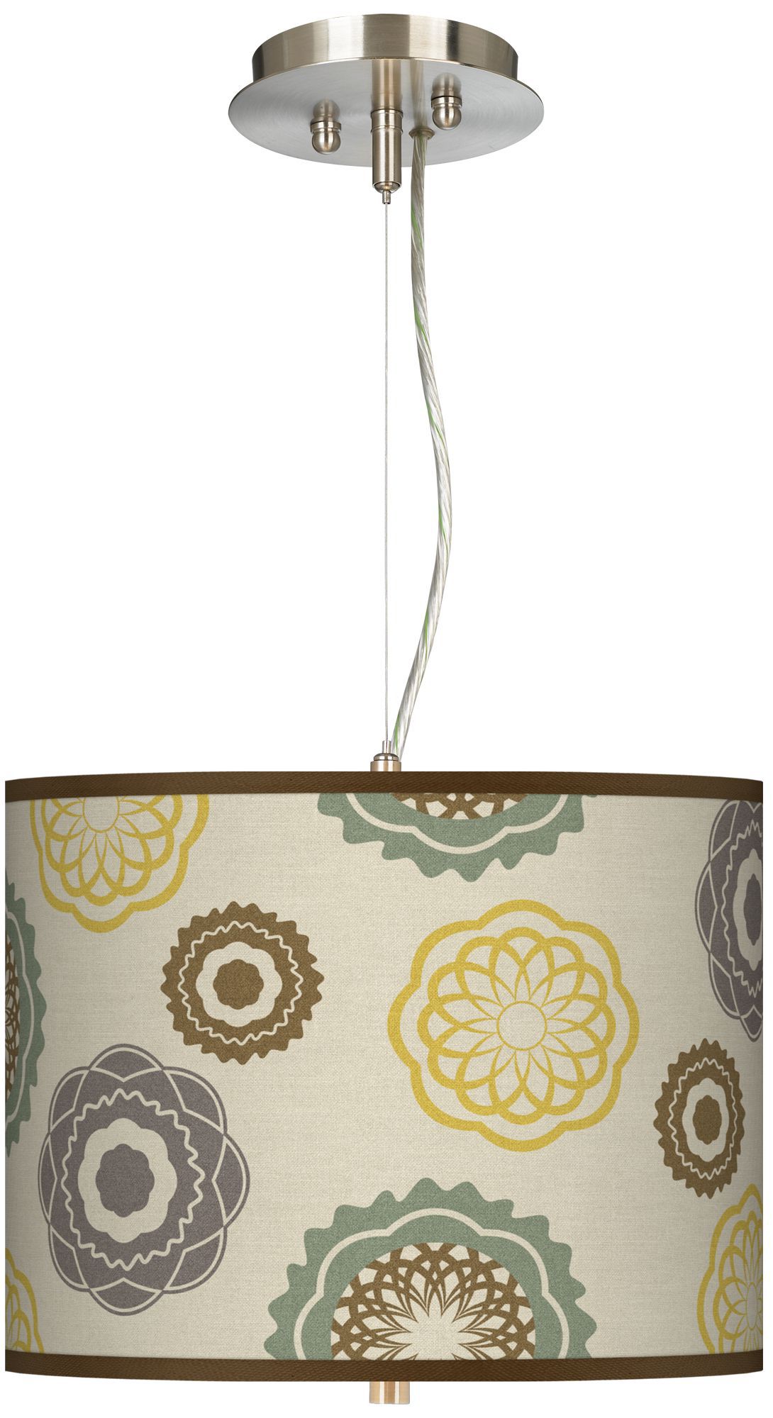 Ornaments Linen 13 1/2" Wide 2-Light Pendant Chandelier