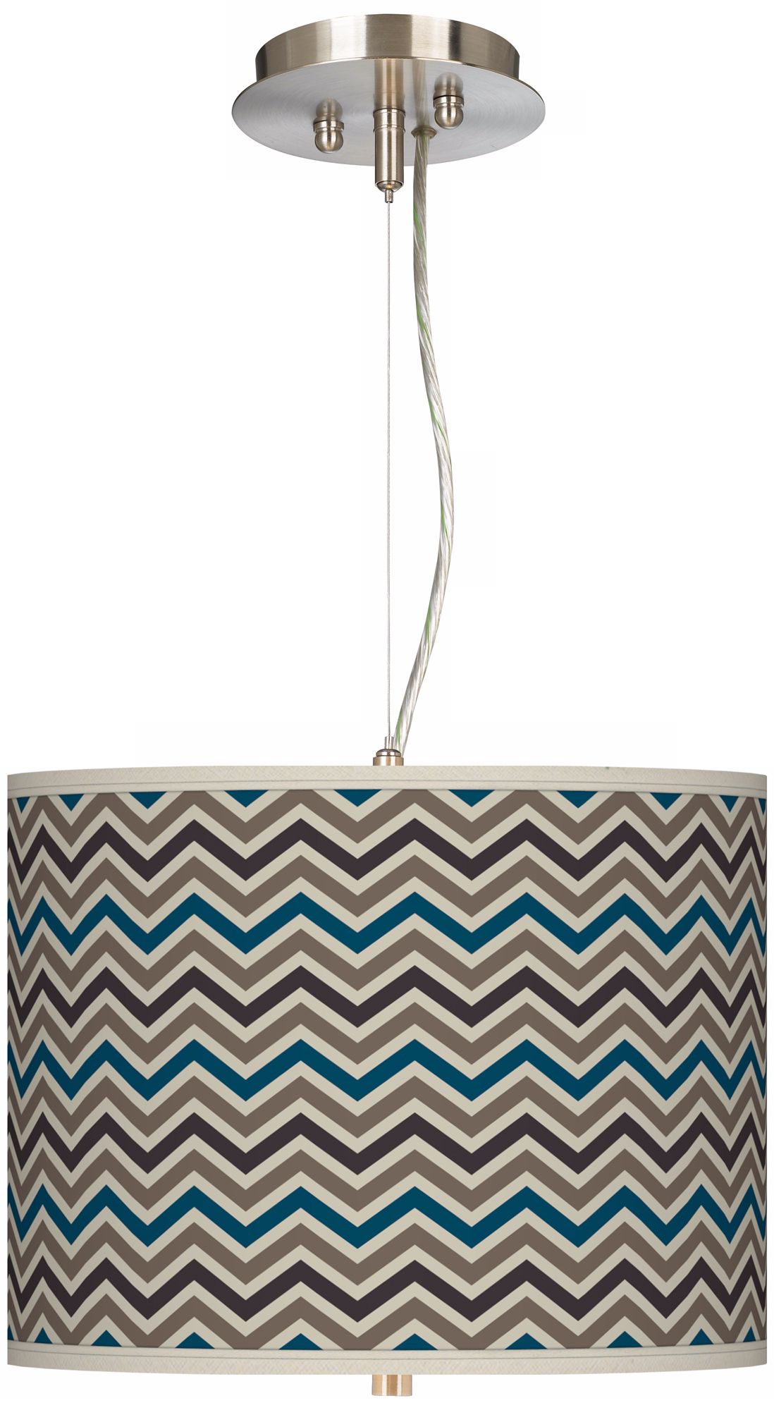Zig Zag 13 1/2" Wide 2-Light Pendant Chandelier