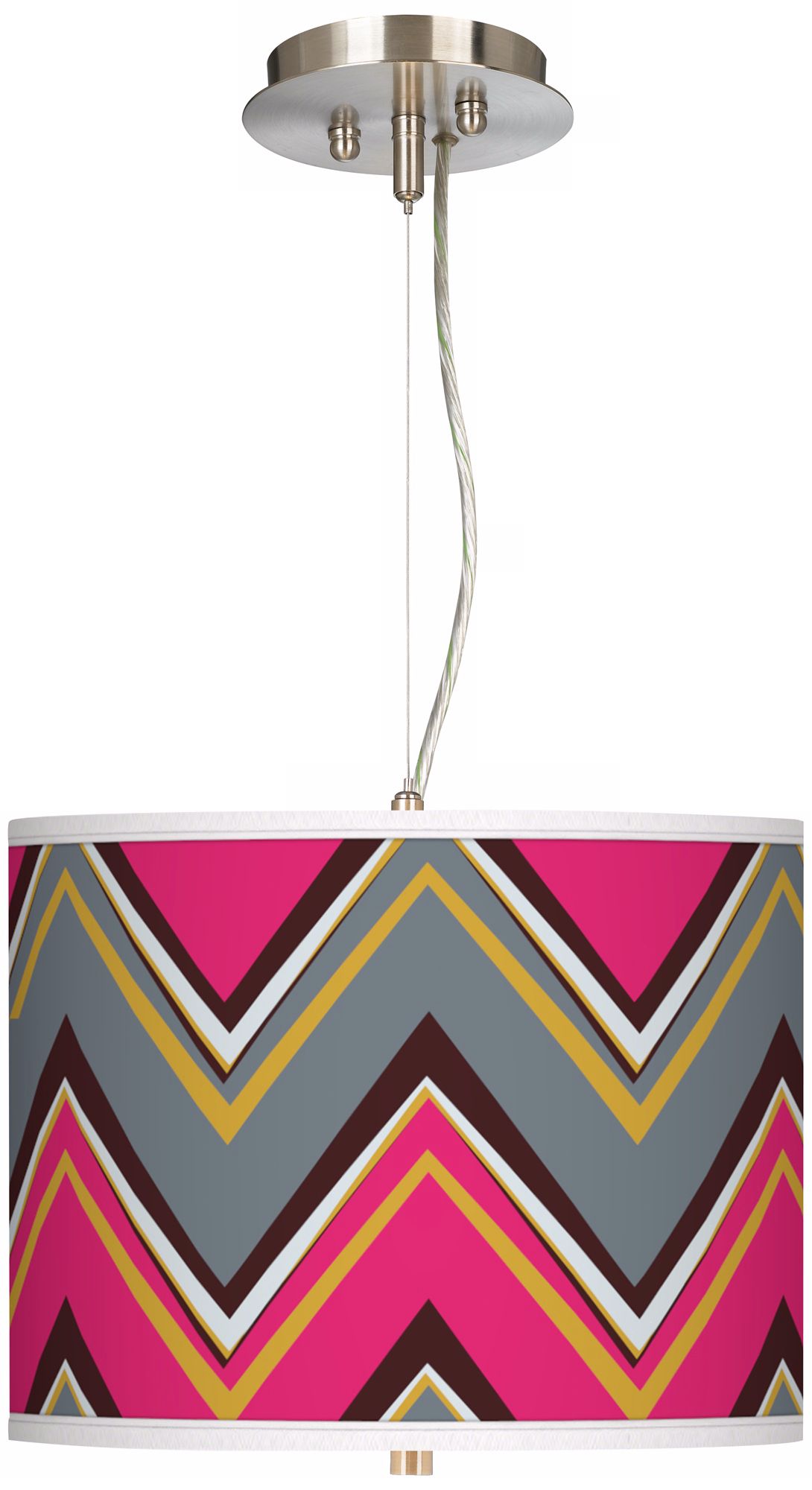 Stacy Garcia Chevron Pride Pink 13 1/2"W Pendant Chandelier